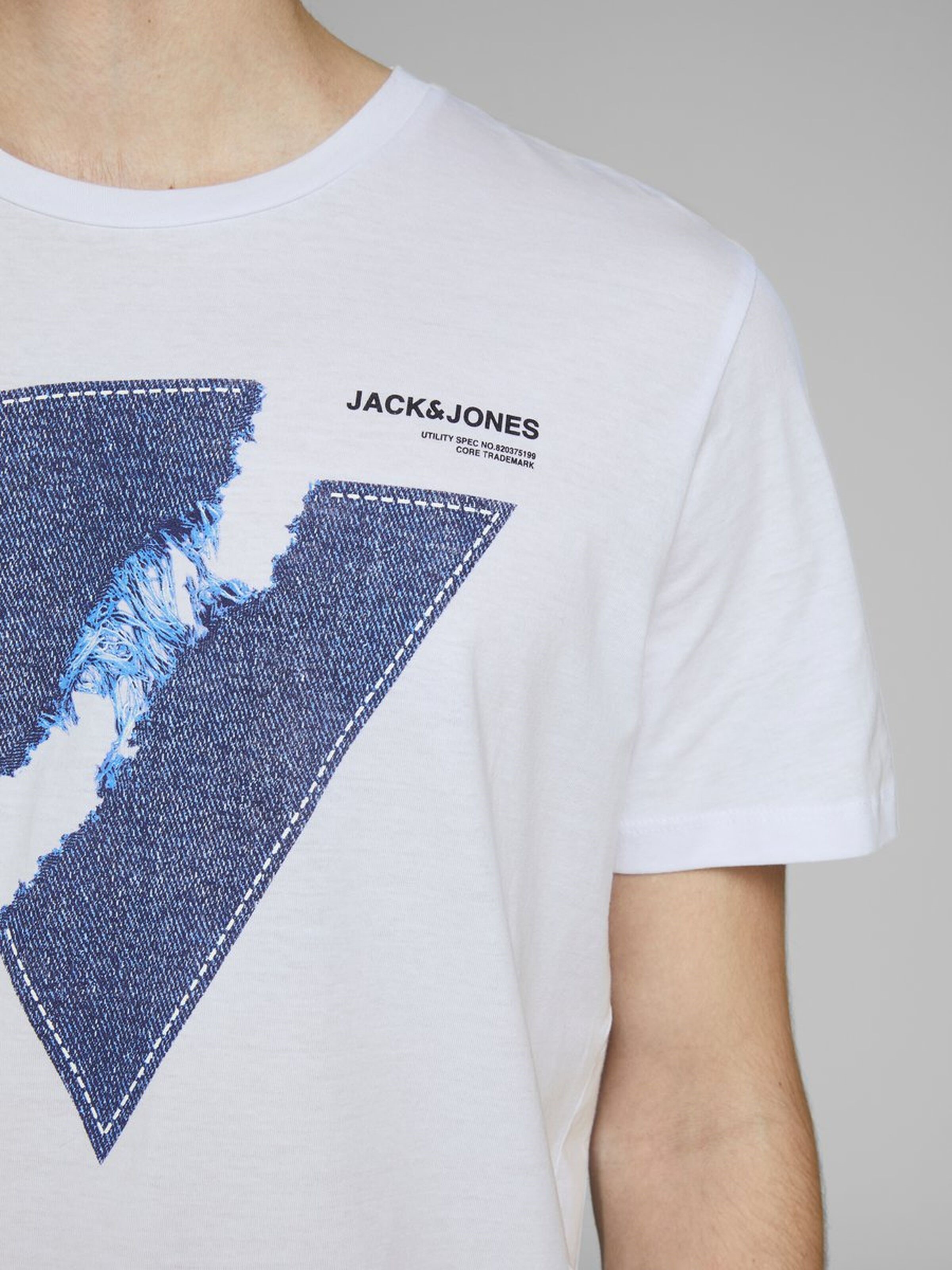 Jack Jones Erkek T-Shirt 12167185 White
