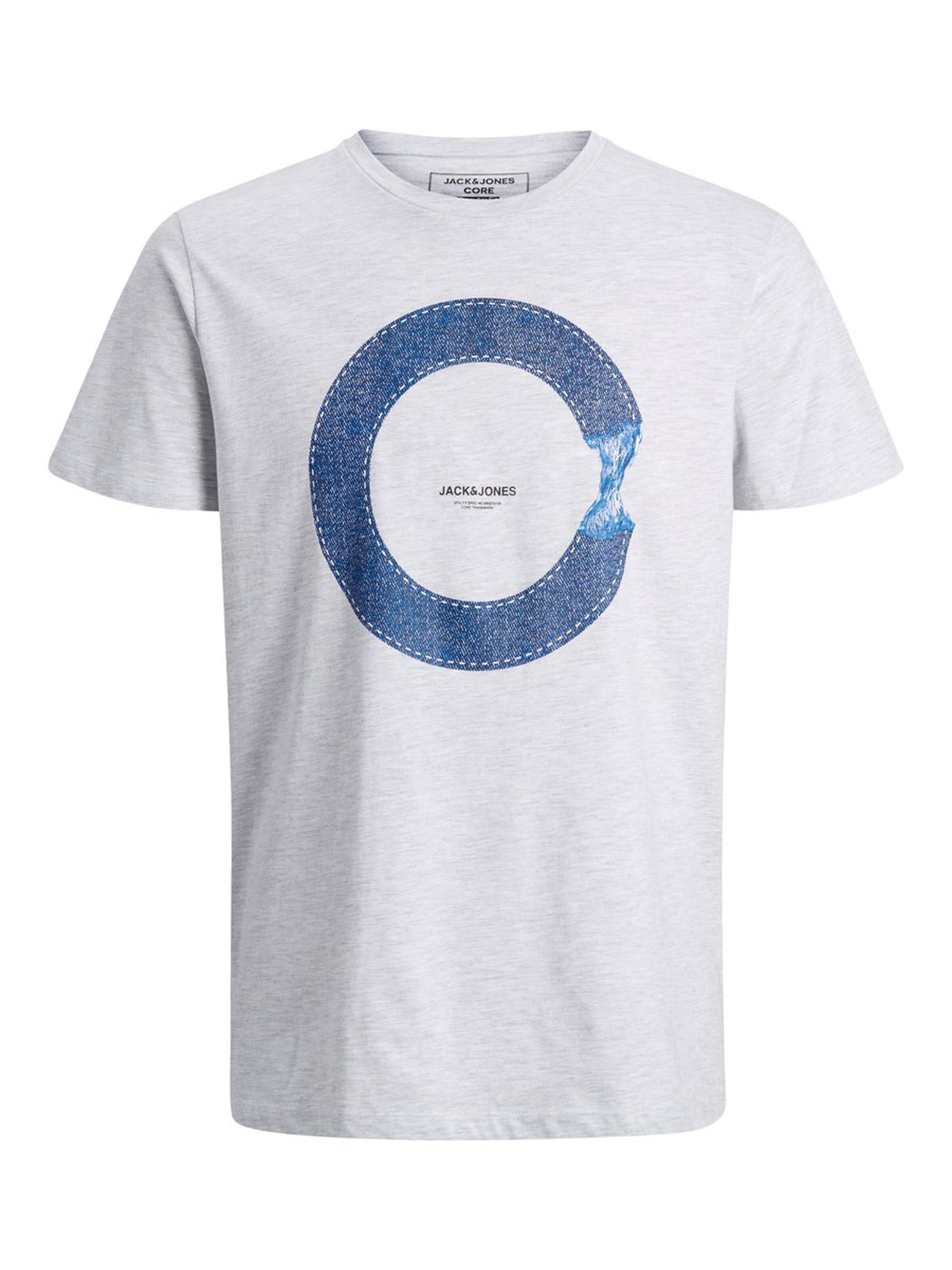 Jack Jones Erkek T-Shirt 12167185 White Melange