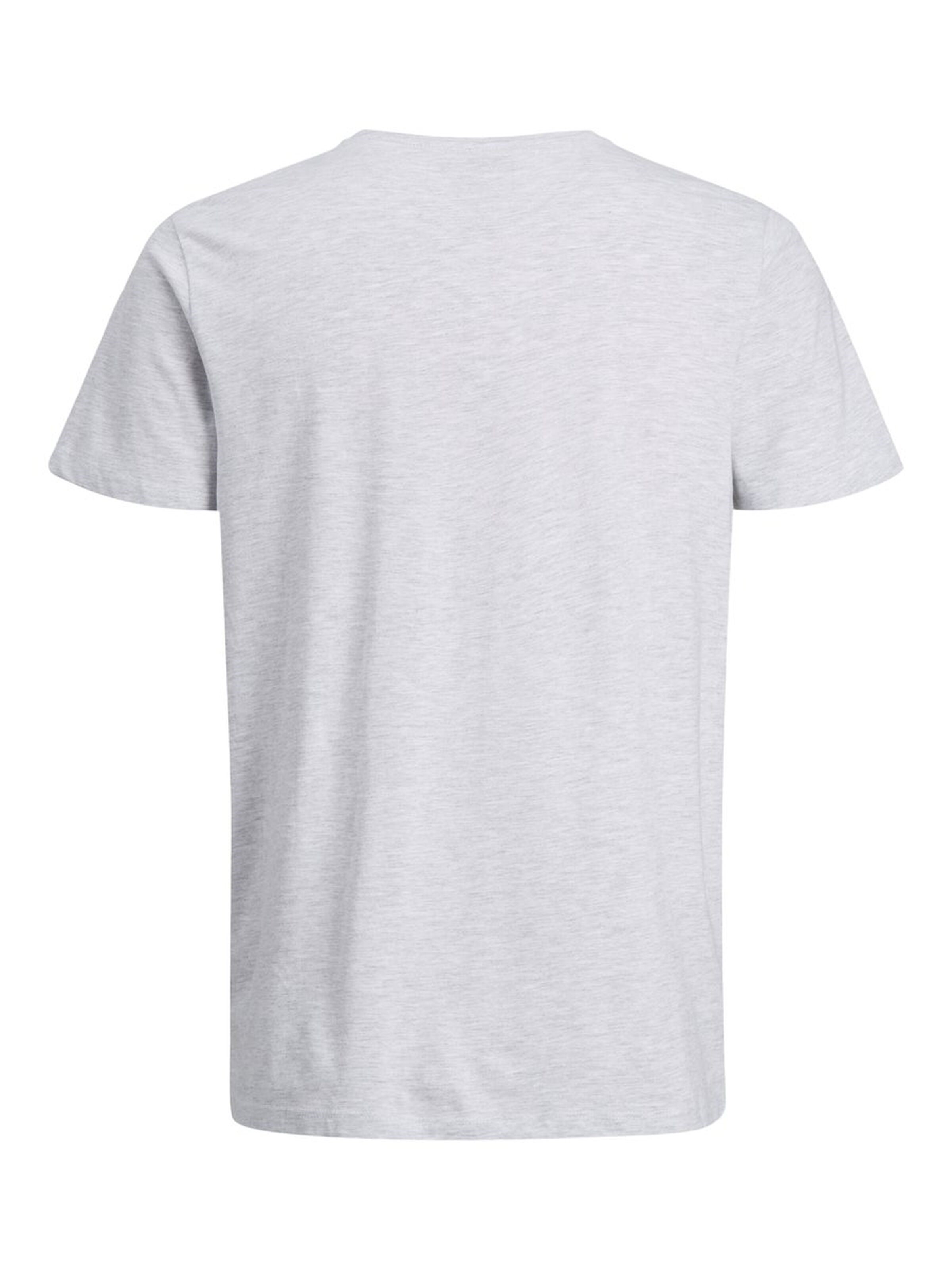 Jack Jones Erkek T-Shirt 12167185 White Melange