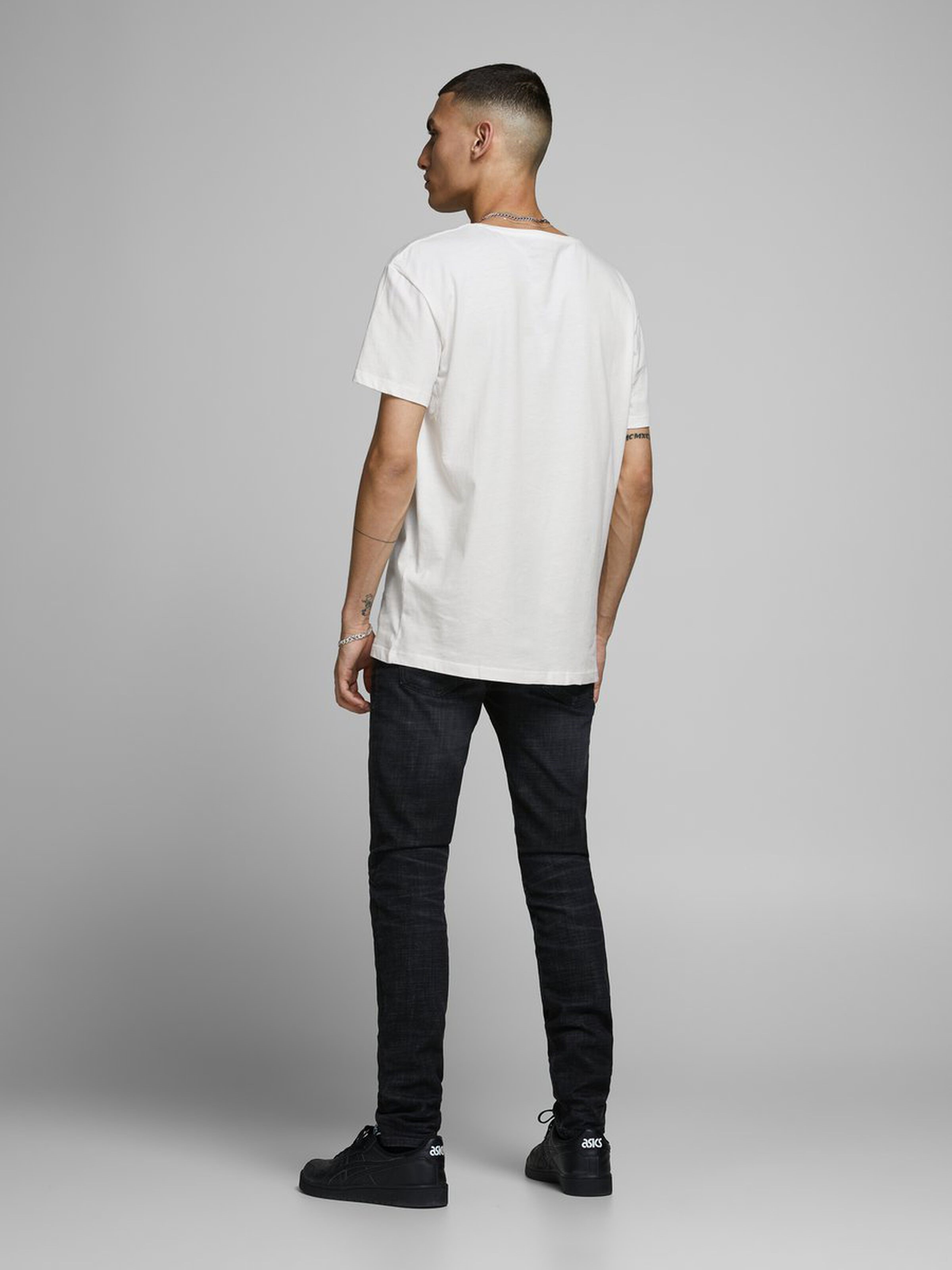 Jack Jones Erkek T-Shirt 12168220 Cloud Dancer