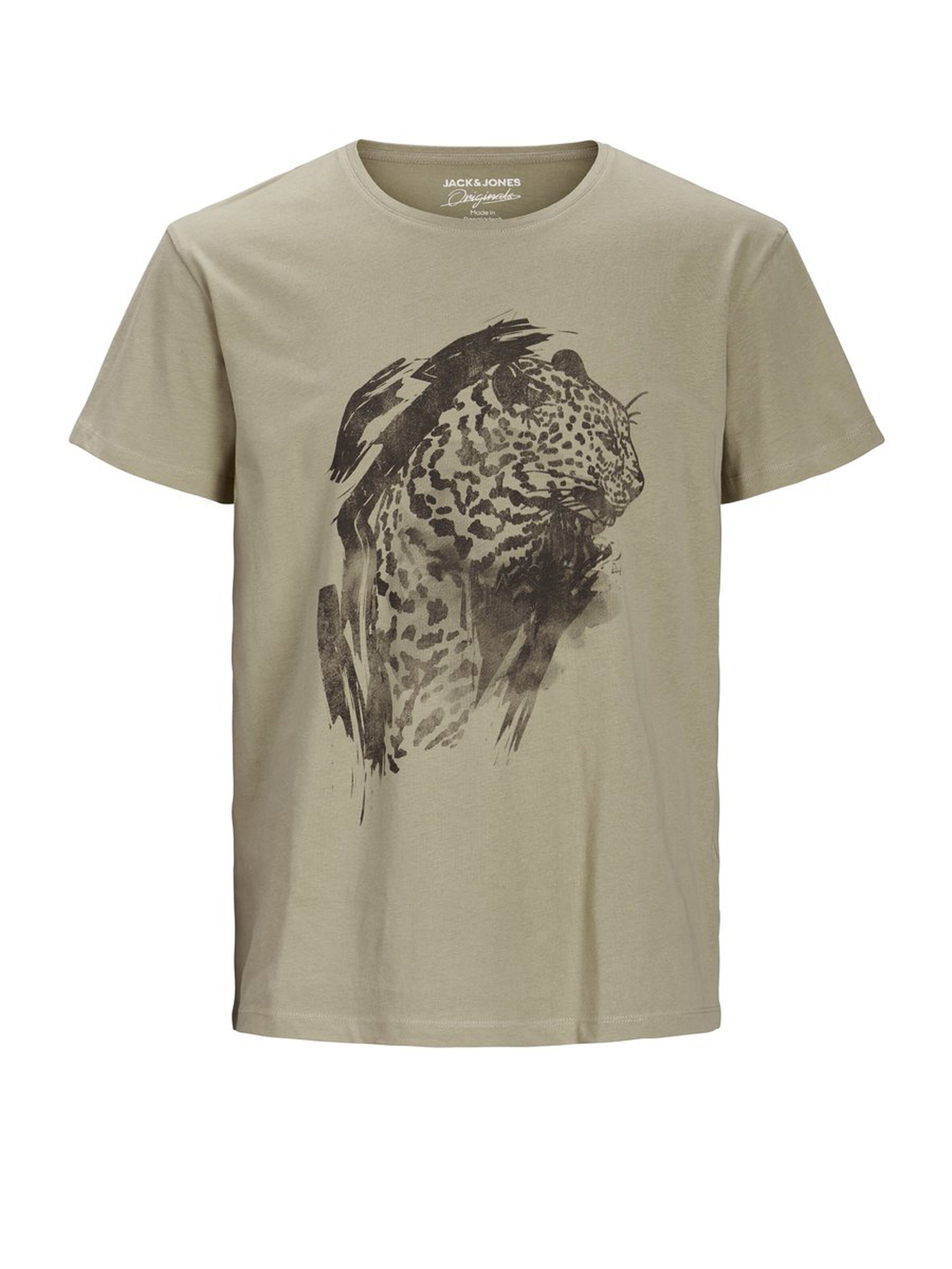 Jack Jones Erkek T-Shirt 12168220 Crockery