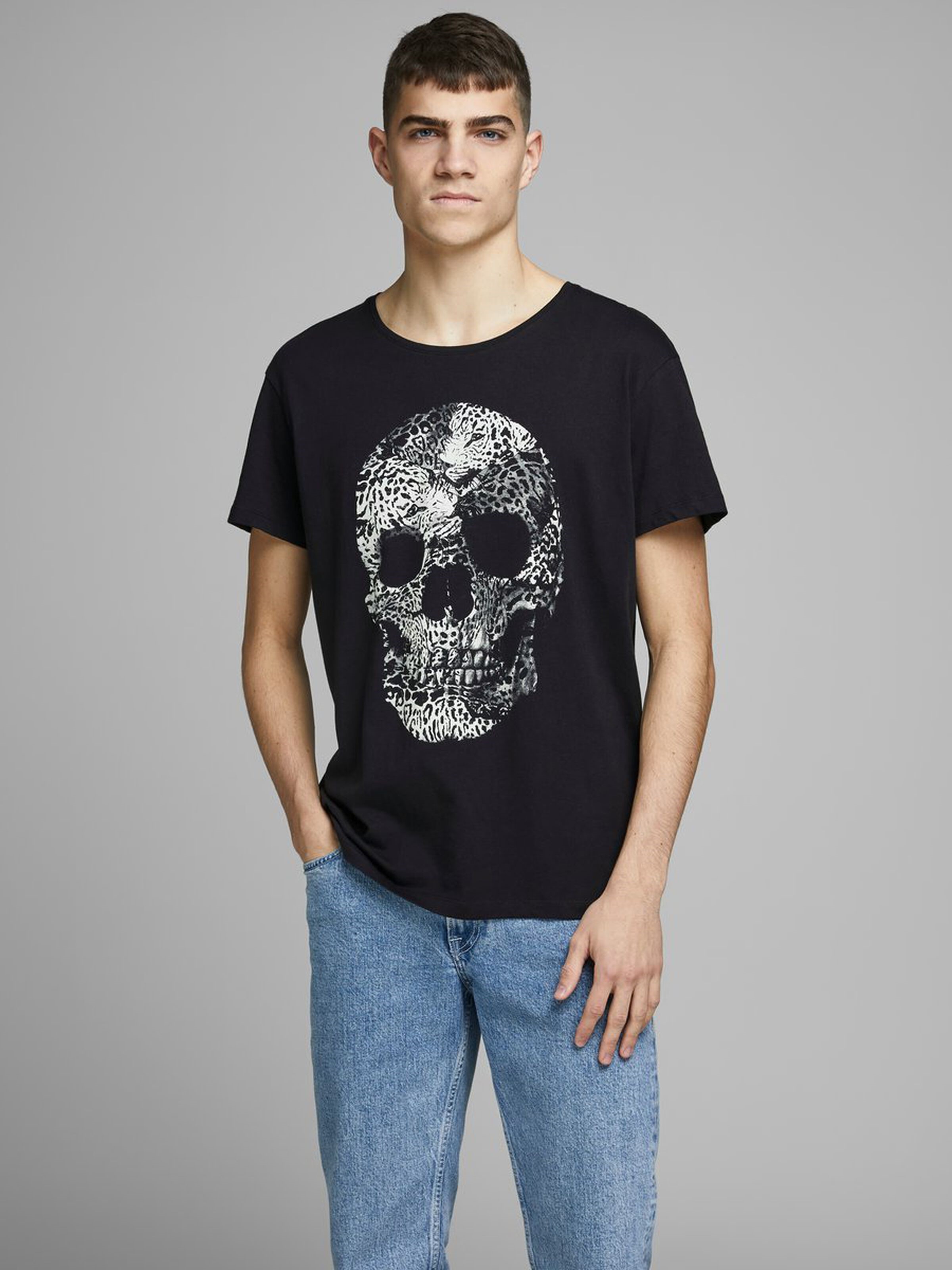 Jack Jones Erkek T-Shirt 12168220 Tap Shoe