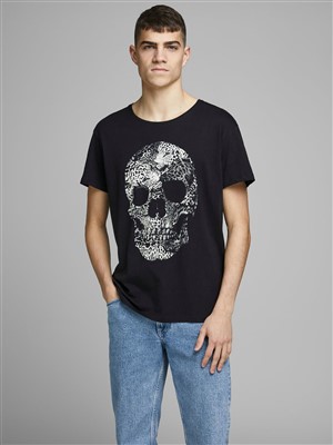 Jack Jones Erkek T-Shirt 12168220 Tap Shoe
