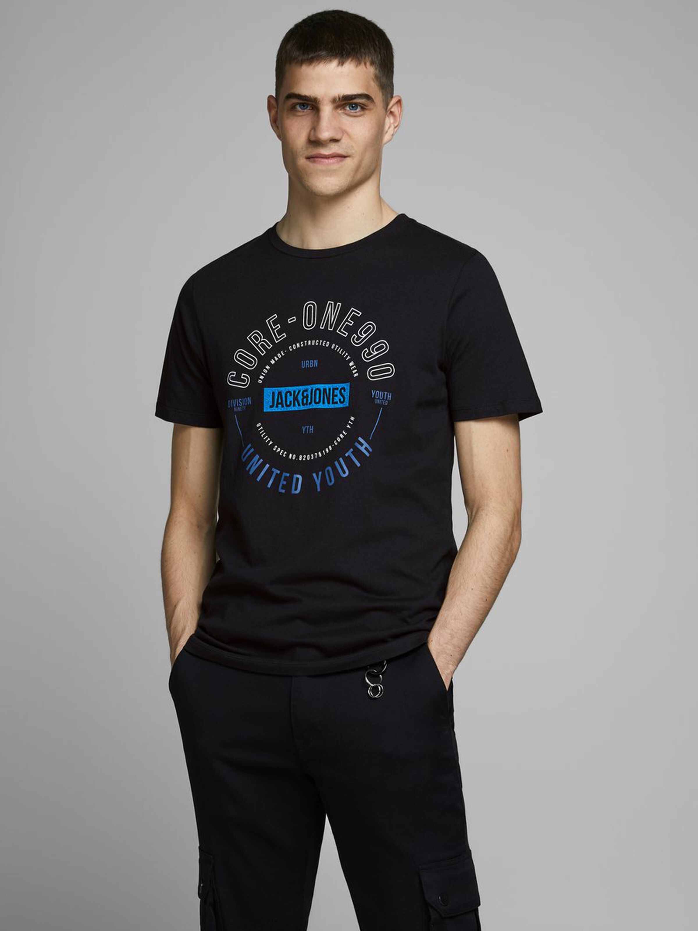 Jack Jones Erkek T-Shirt 12170180 Black