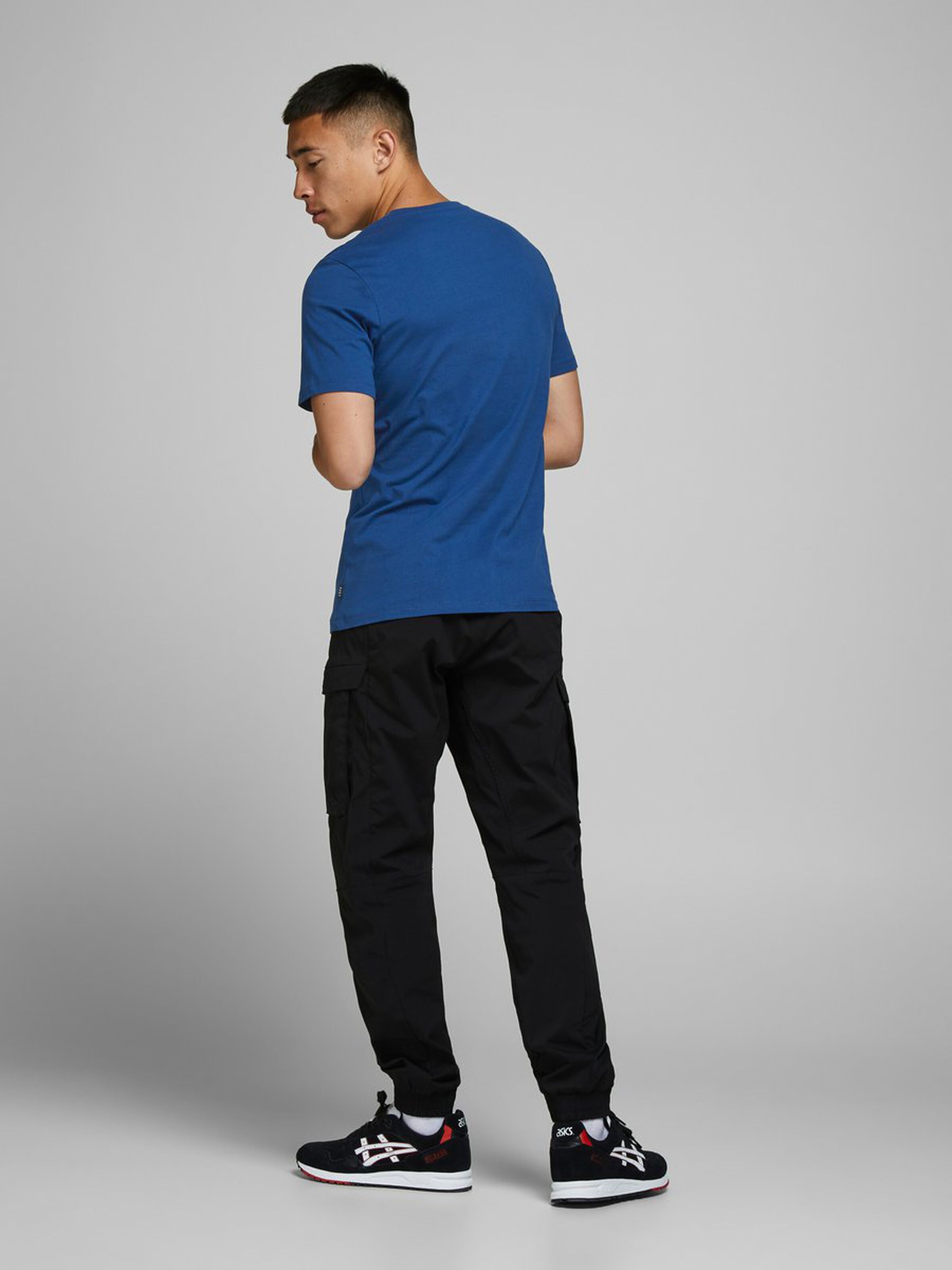Jack Jones Erkek T-Shirt 12170180 Navy Peony