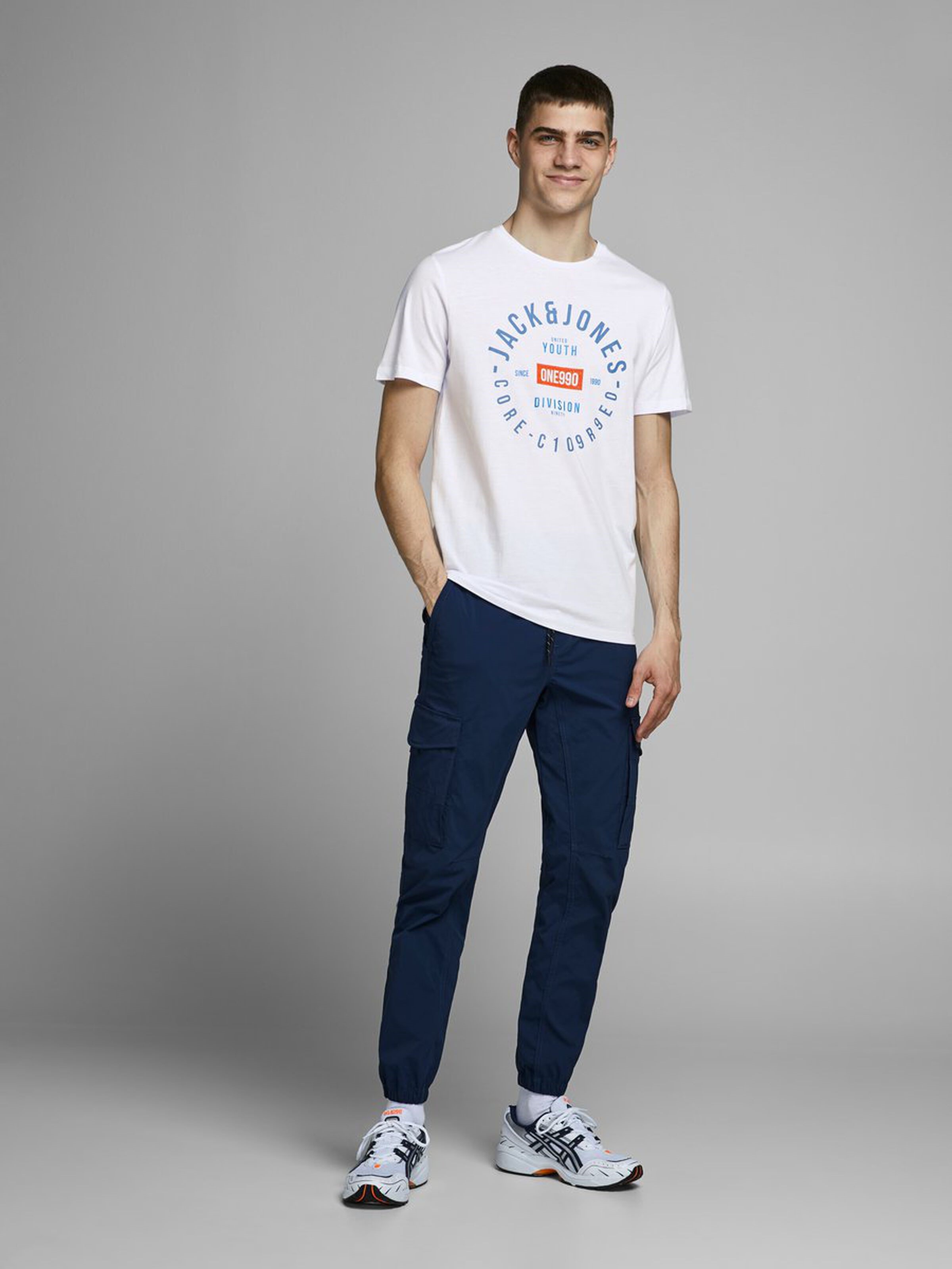 Jack Jones Erkek T-Shirt 12170180 White