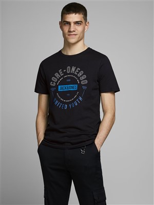 Jack Jones Erkek T-Shirt 12170180 Black