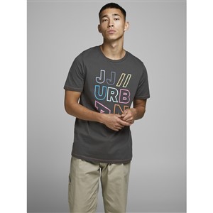 Jack Jones Erkek T-Shirt 12171360 Pirate Black