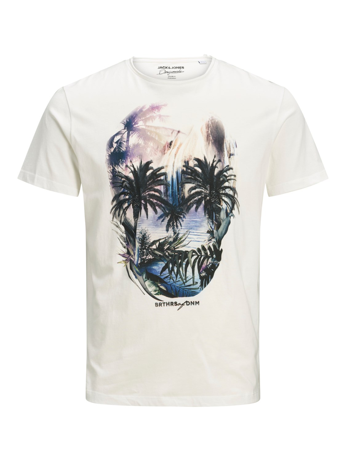 Jack Jones Erkek T-Shirt 12171634 Cloud Dancer