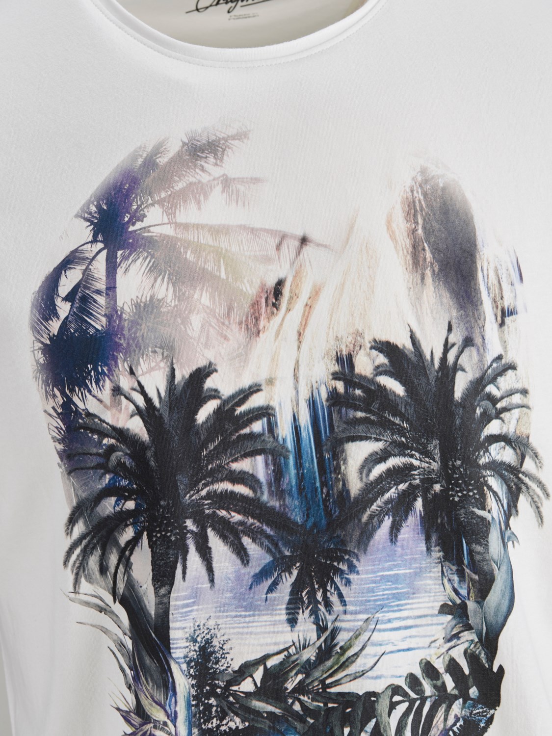 Jack Jones Erkek T-Shirt 12171634 Cloud Dancer