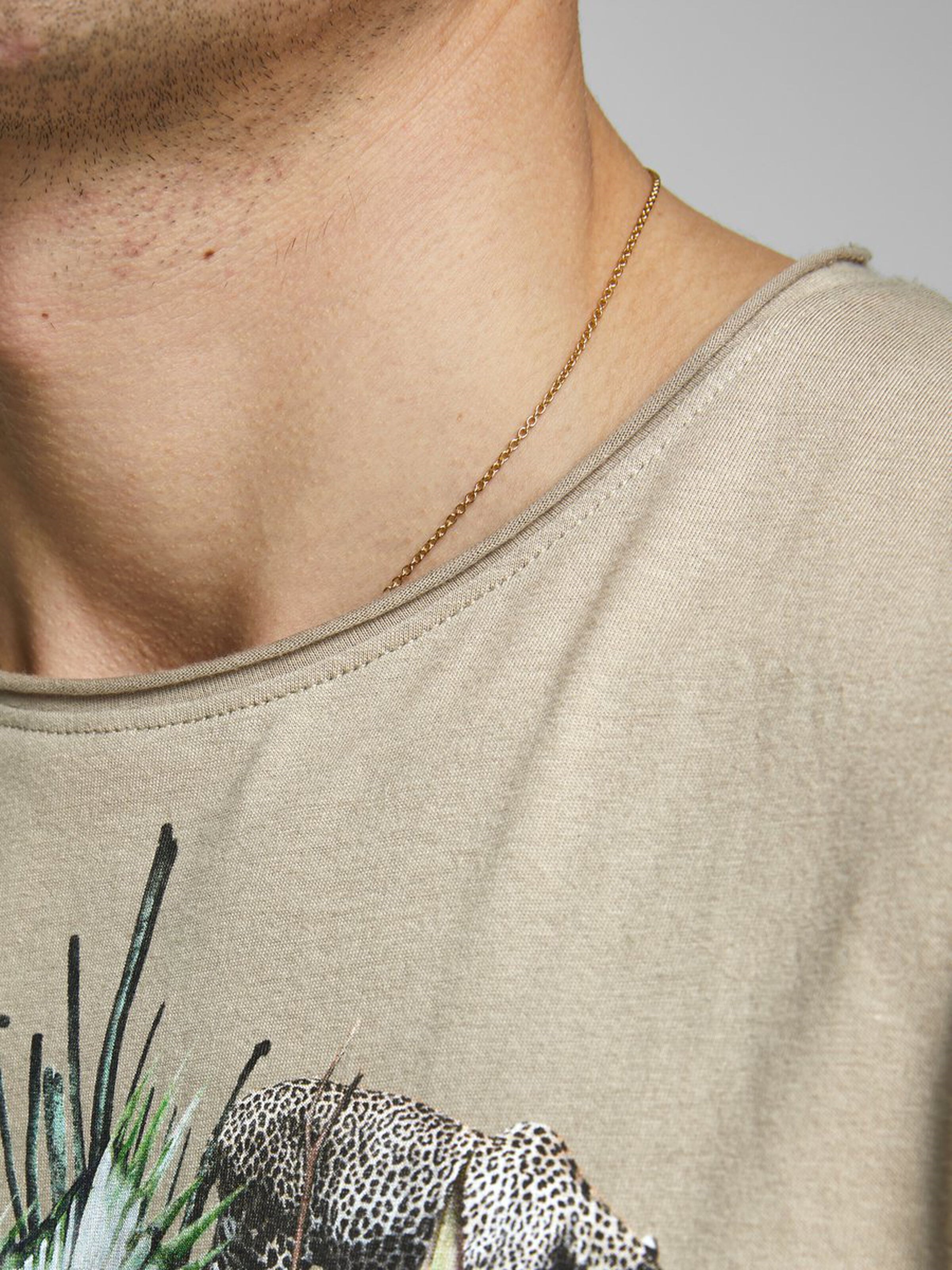 Jack Jones Erkek T-Shirt 12171634 Crockery