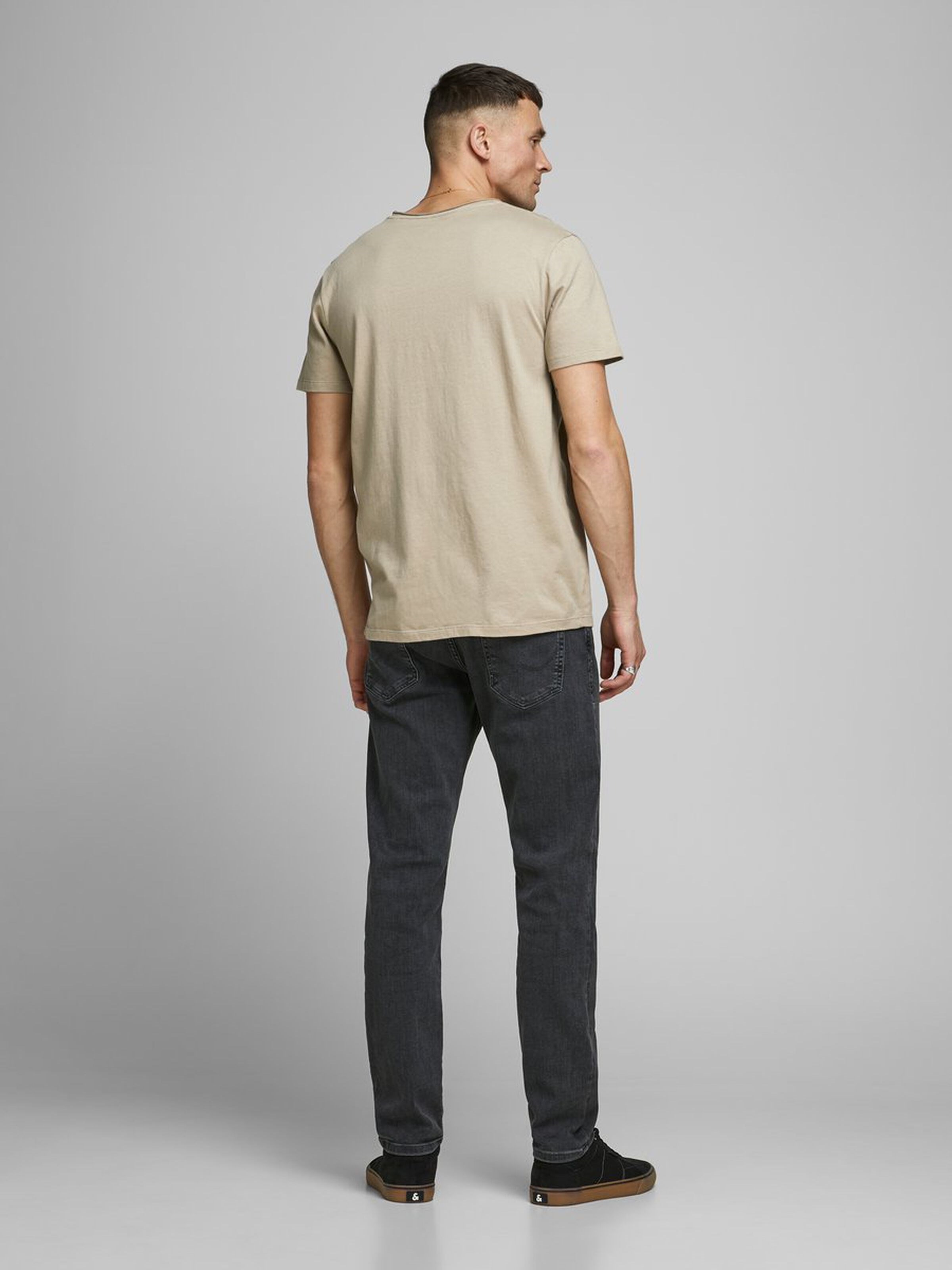 Jack Jones Erkek T-Shirt 12171634 Crockery