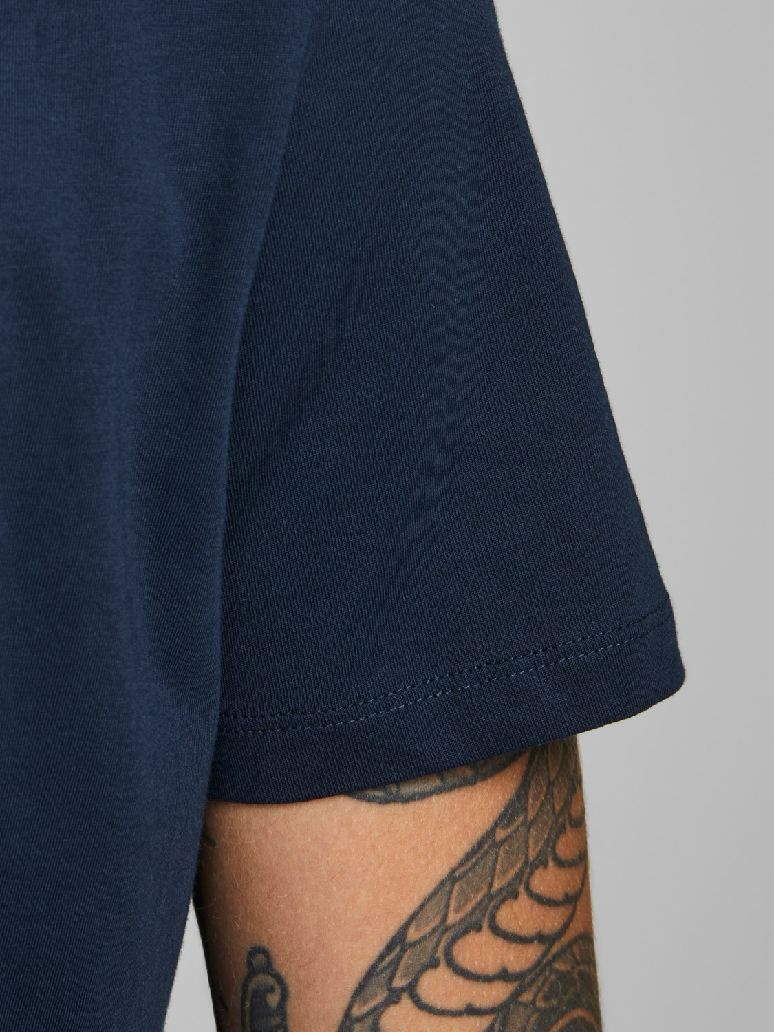 Jack Jones Erkek T-Shirt 12171737 Navy Blazer