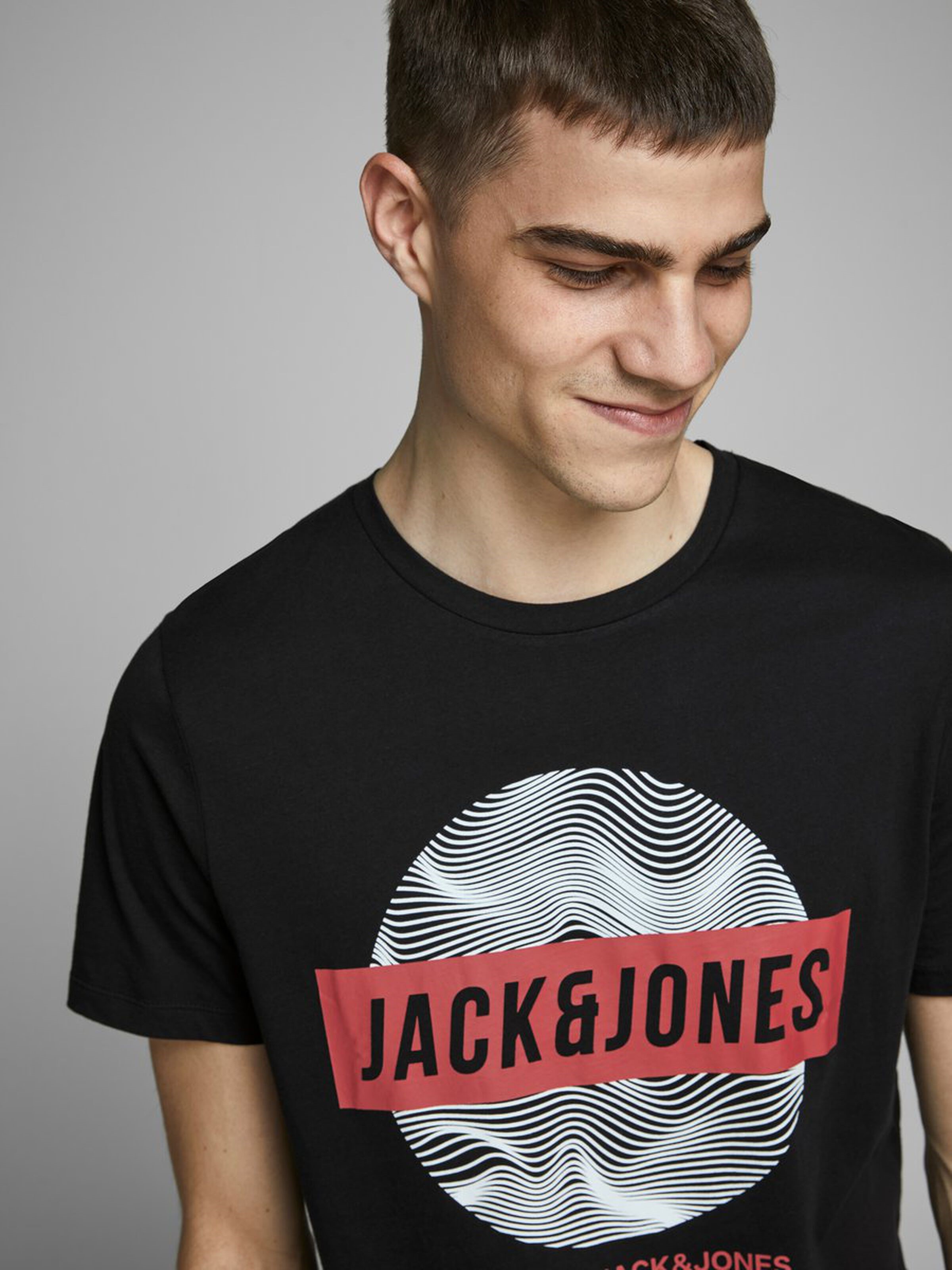 Jack Jones Erkek T-Shirt 12172214 Black