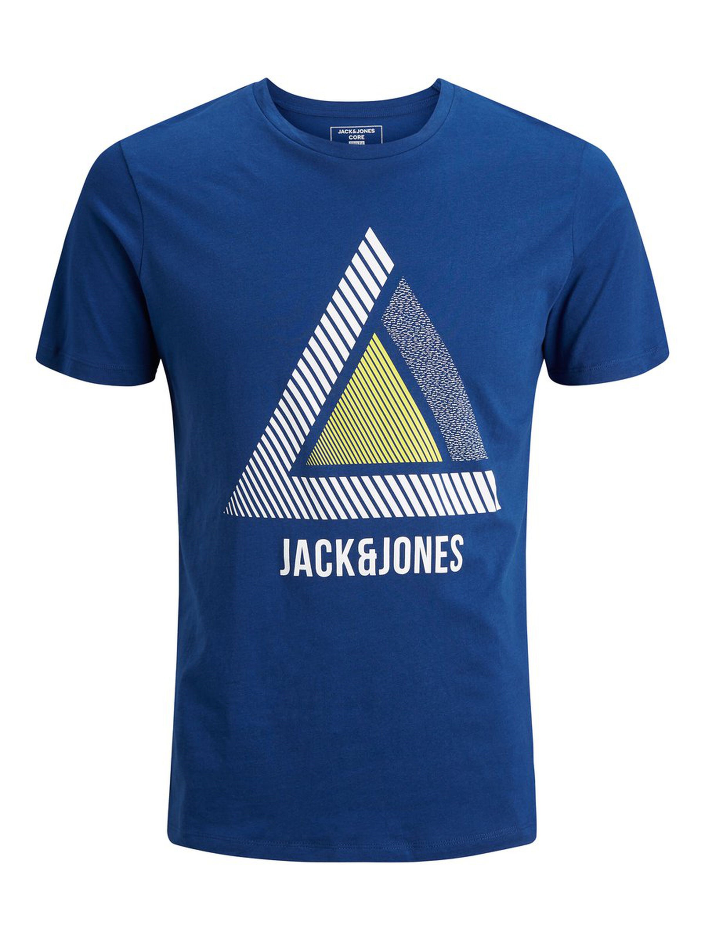 Jack Jones Erkek T-Shirt 12172214 Navy Peony