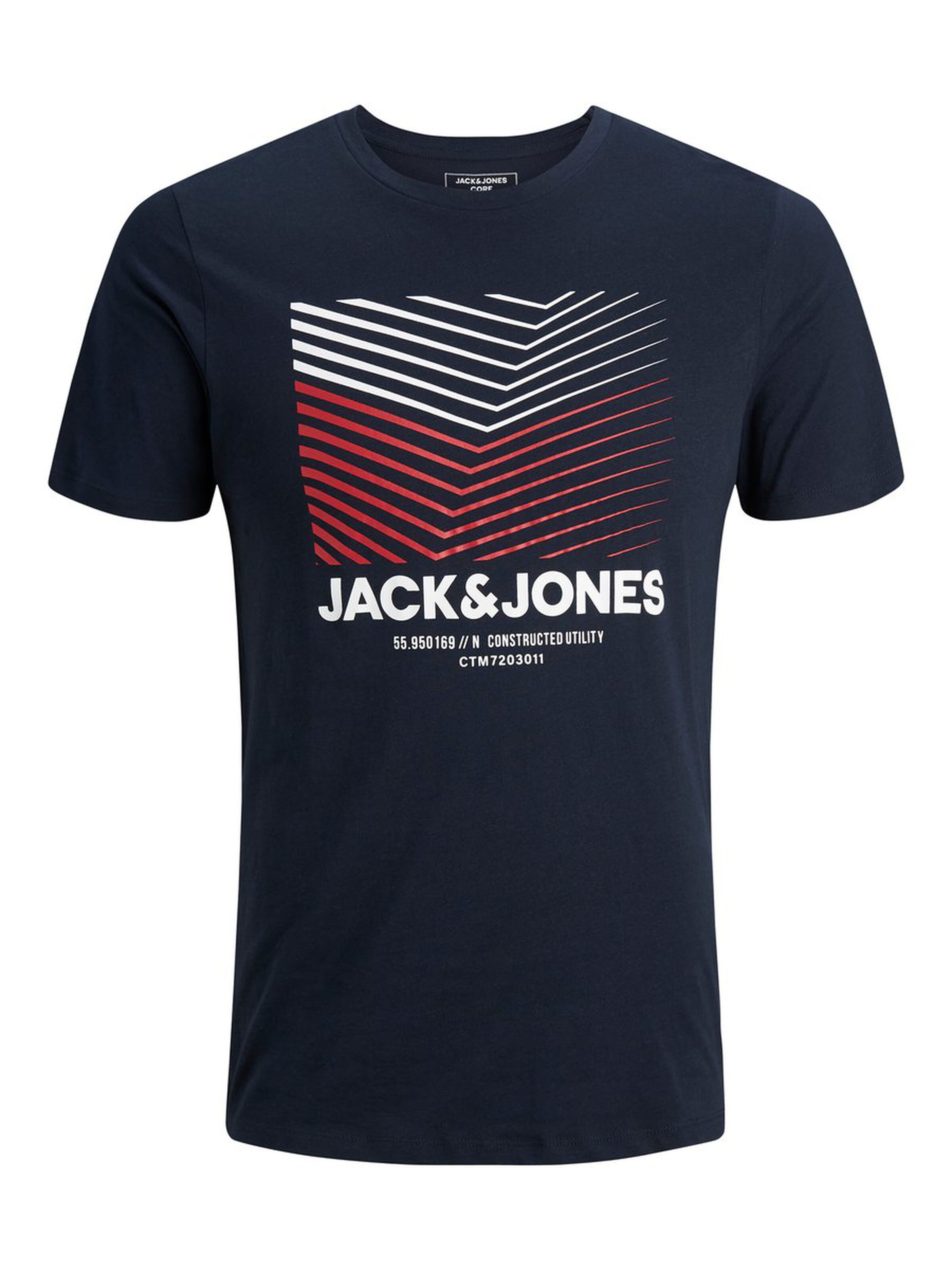 Jack Jones Erkek T-Shirt 12172214 Sky Captain