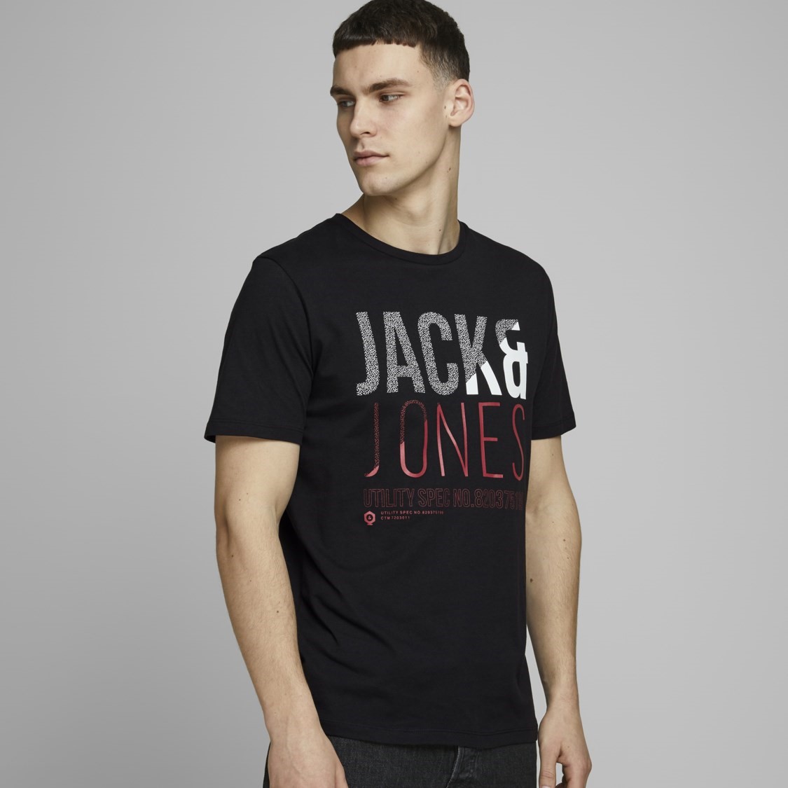 Jack Jones Erkek T-Shirt 12172215 Black
