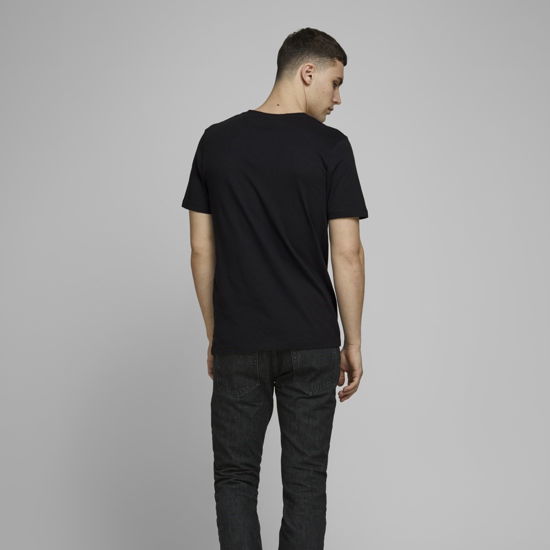 Jack Jones Erkek T-Shirt 12172215 Black