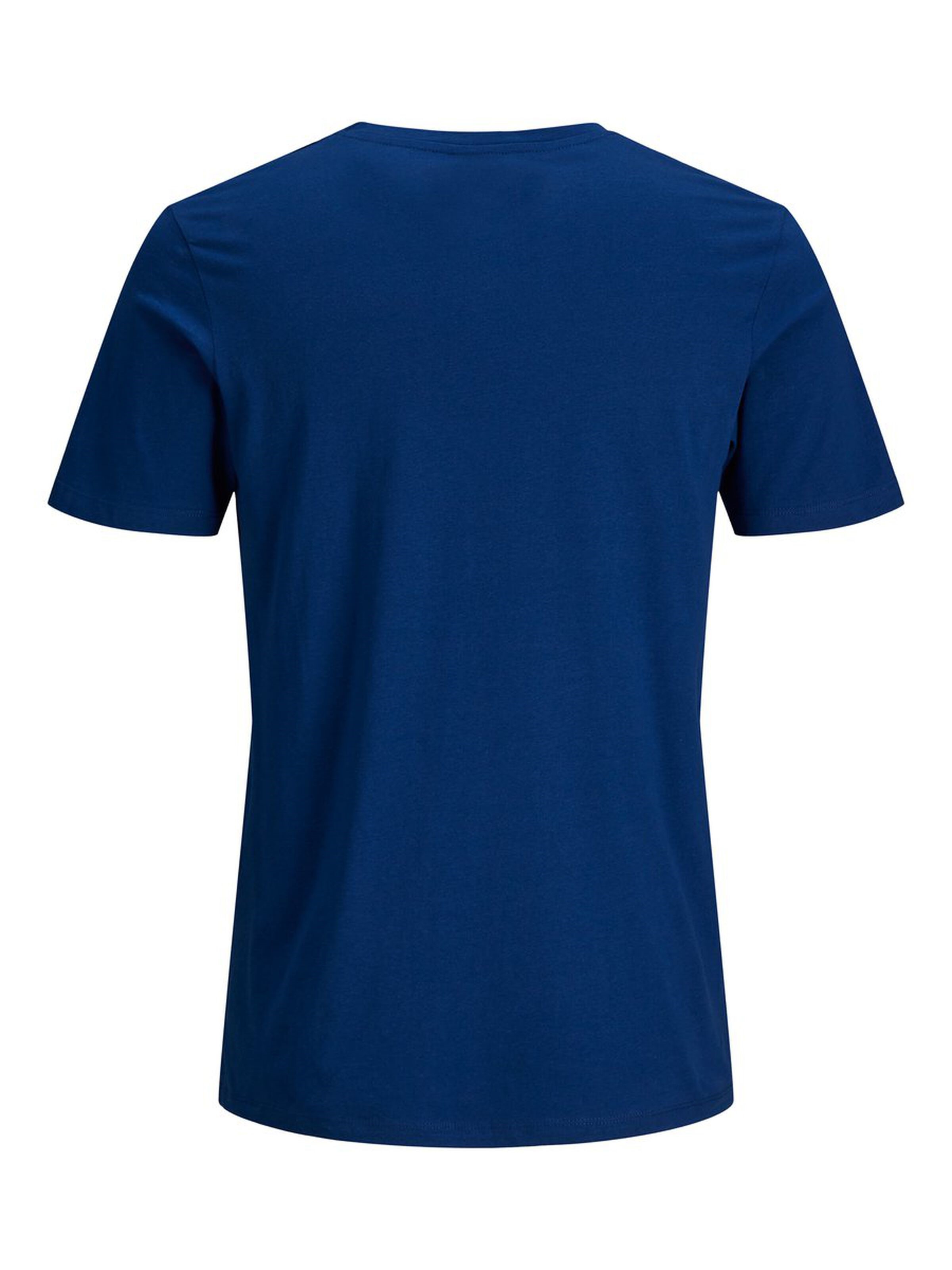 Jack Jones Erkek T-Shirt 12172215 Navy Peony