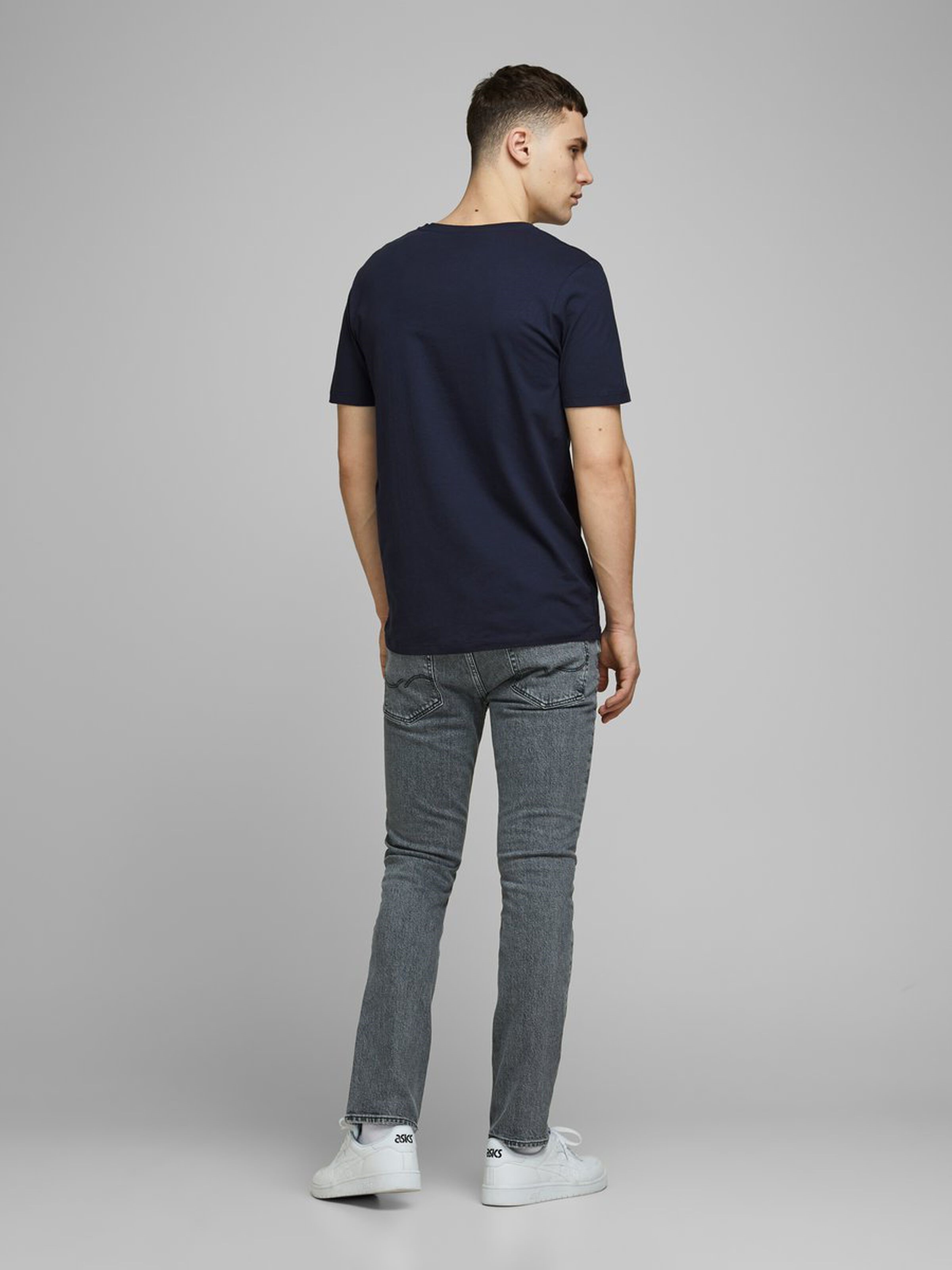 Jack Jones Erkek T-Shirt 12172215 Sky Captain