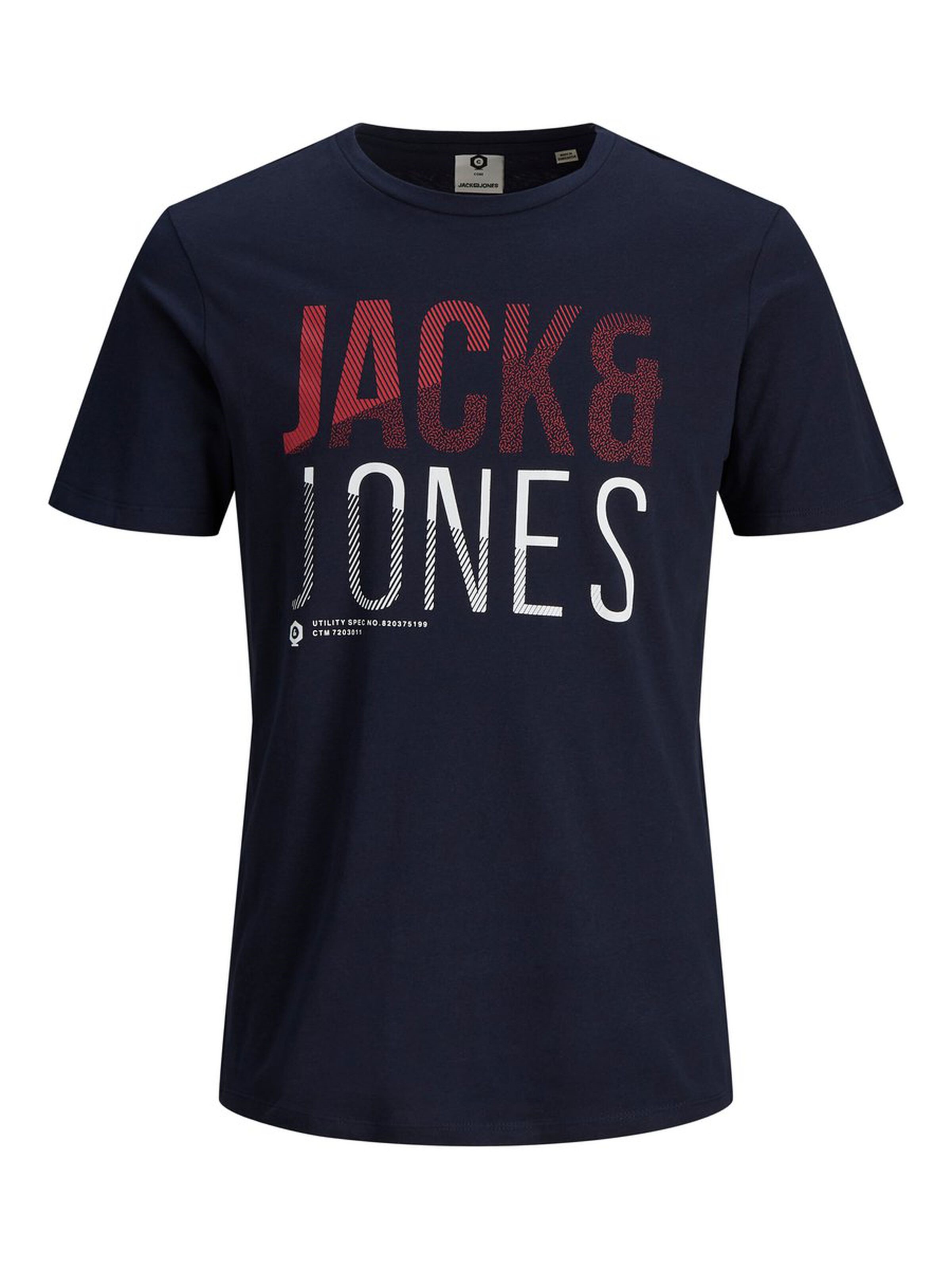 Jack Jones Erkek T-Shirt 12172215 Sky Captain
