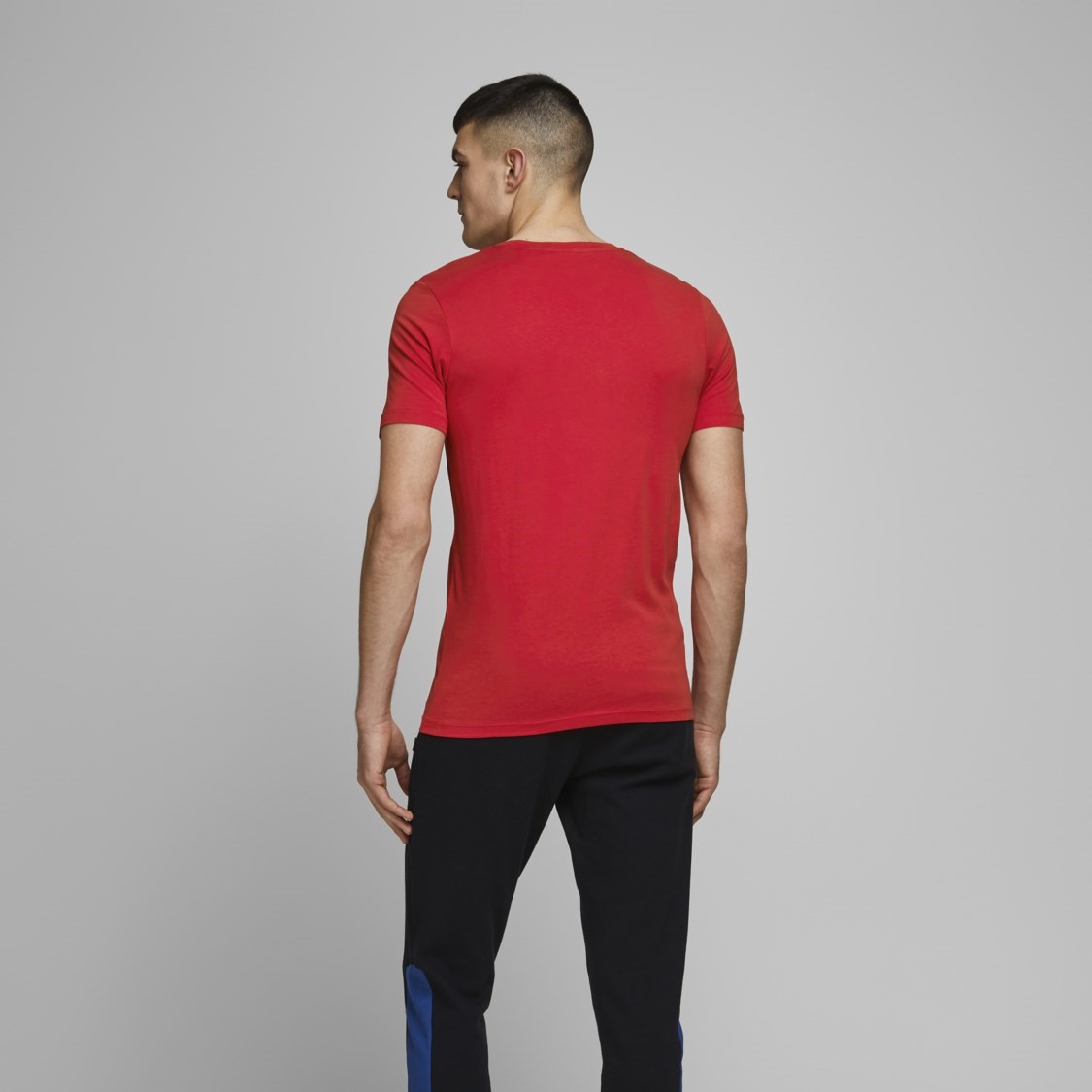 Jack Jones Erkek T-Shirt 12172246 Chinese Red