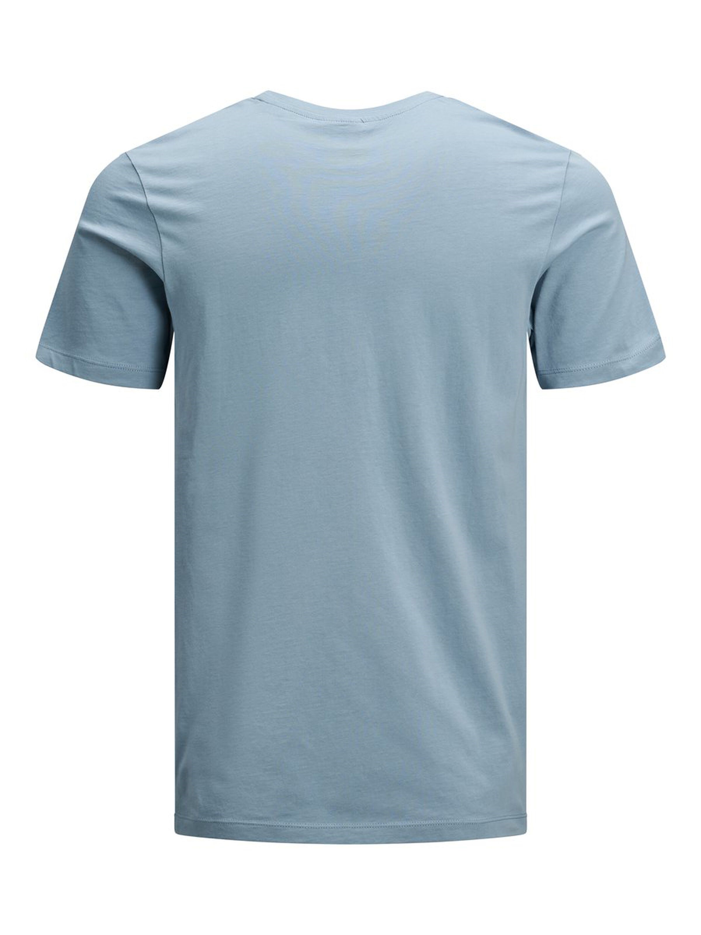 Jack Jones Erkek T-Shirt 12172246 Faded Denim