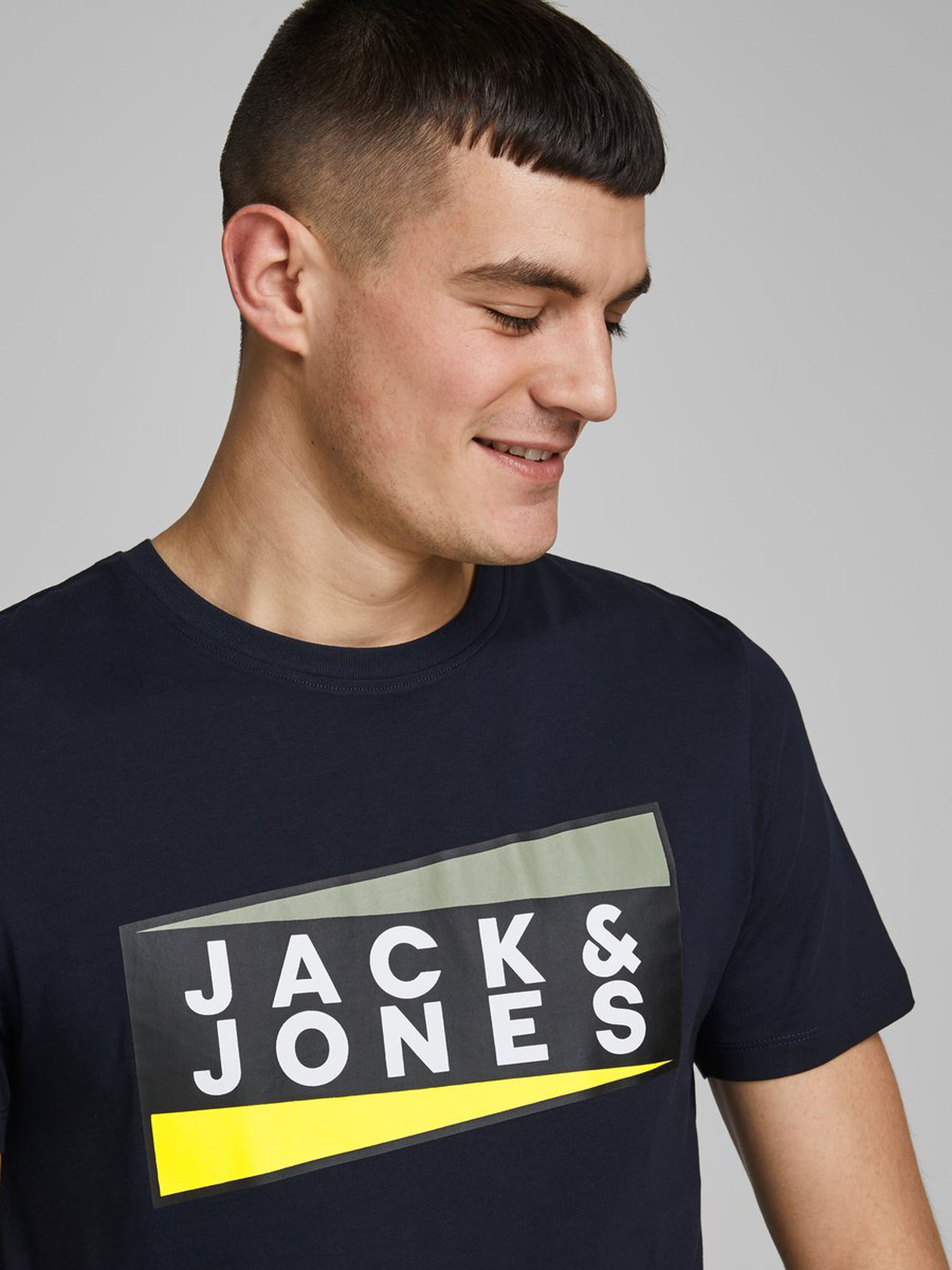 Jack Jones Erkek T-Shirt 12172246 Sky Captain