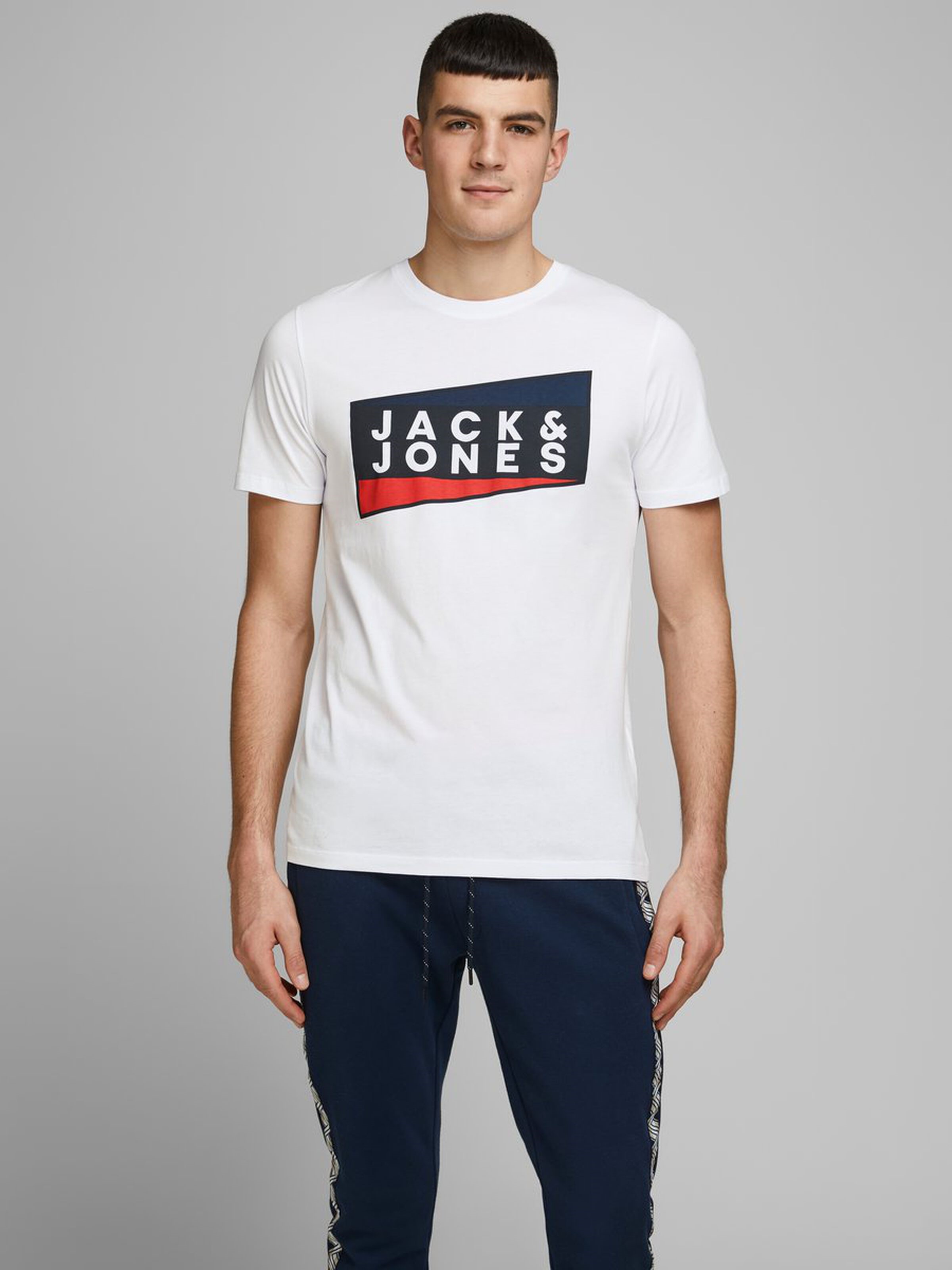 Jack Jones Erkek T-Shirt 12172246 White