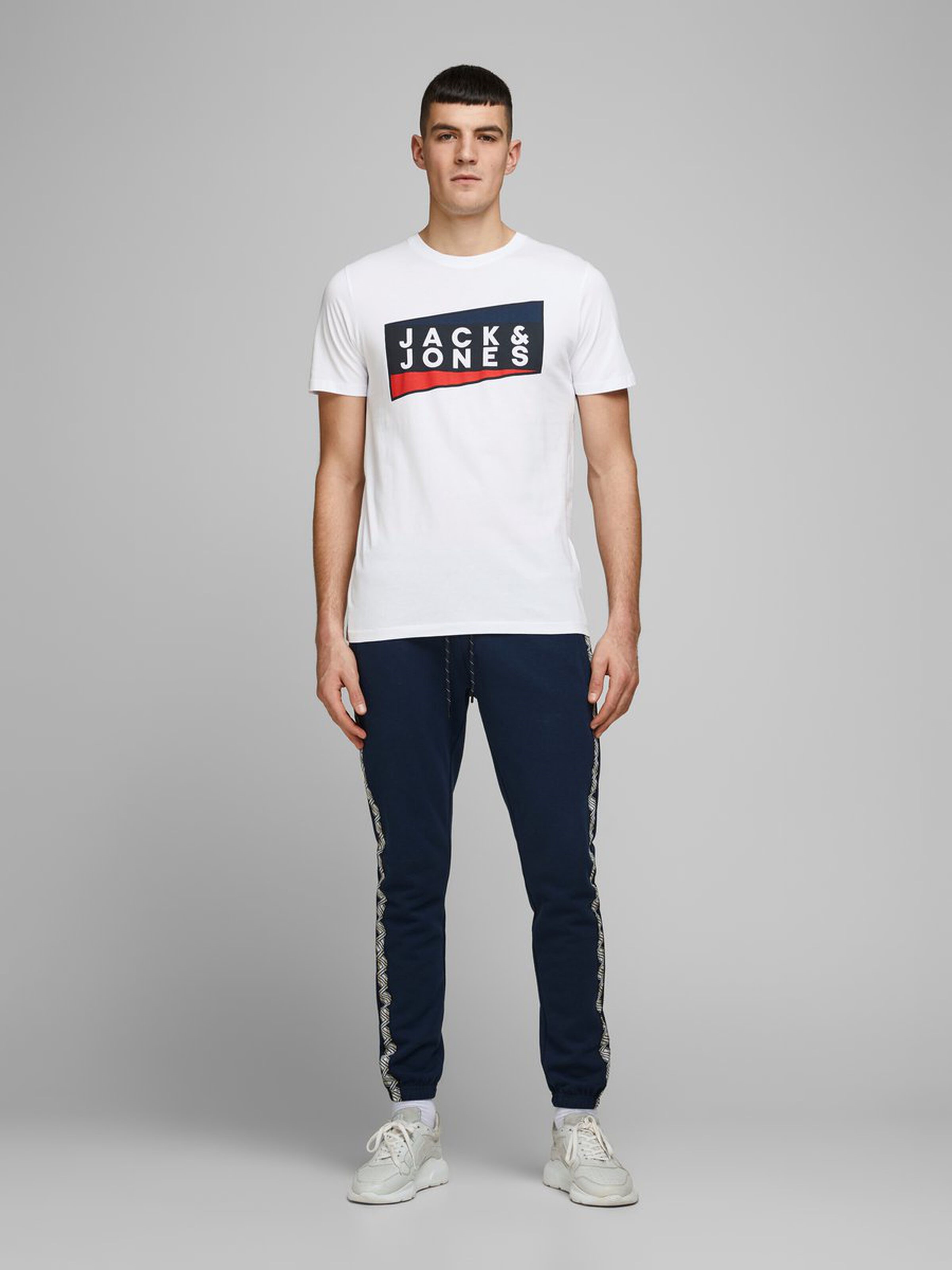 Jack Jones Erkek T-Shirt 12172246 White
