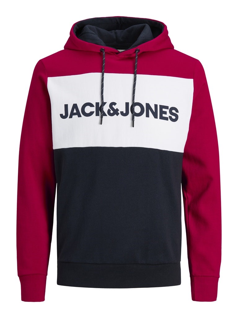 Jack Jones Erkek S-Shirt 12172344 Tango Red