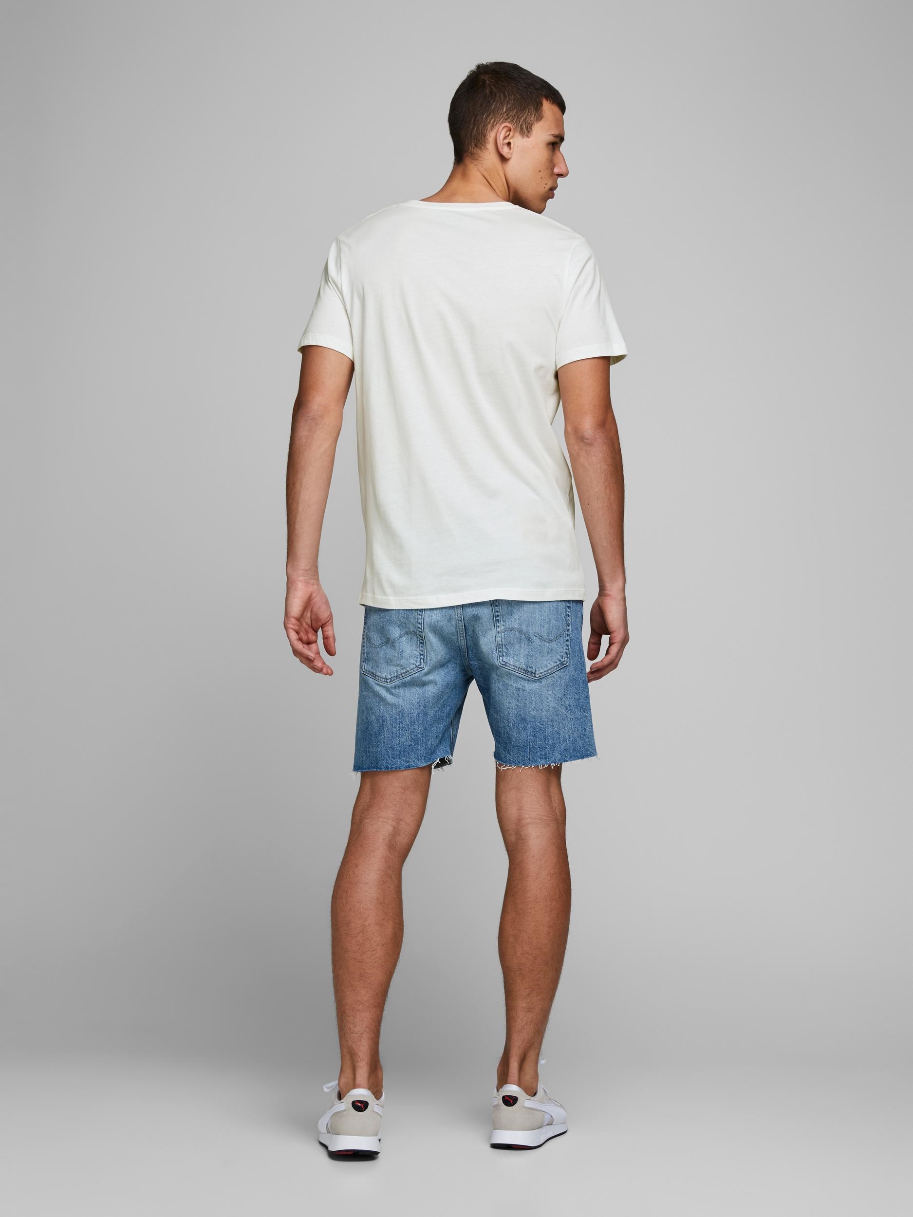 Jack Jones Erkek T-Shirt 12173024 Cloud Dancer