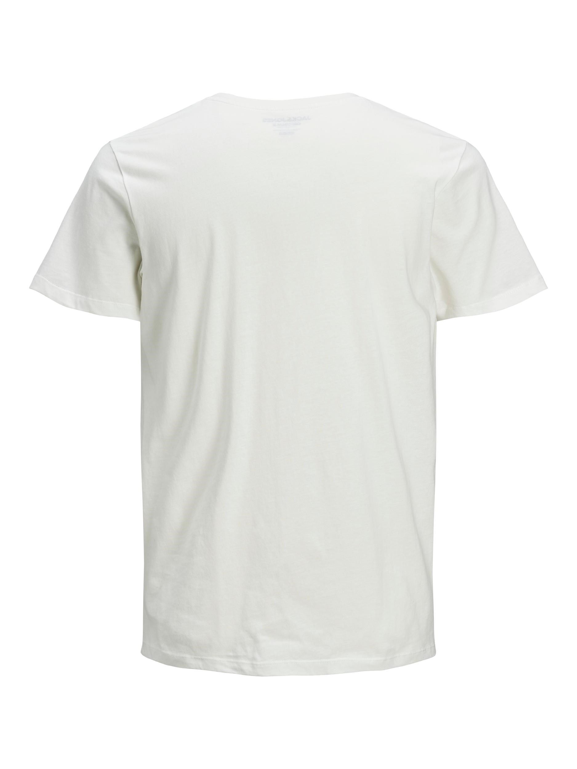 Jack Jones Erkek T-Shirt 12173024 Cloud Dancer