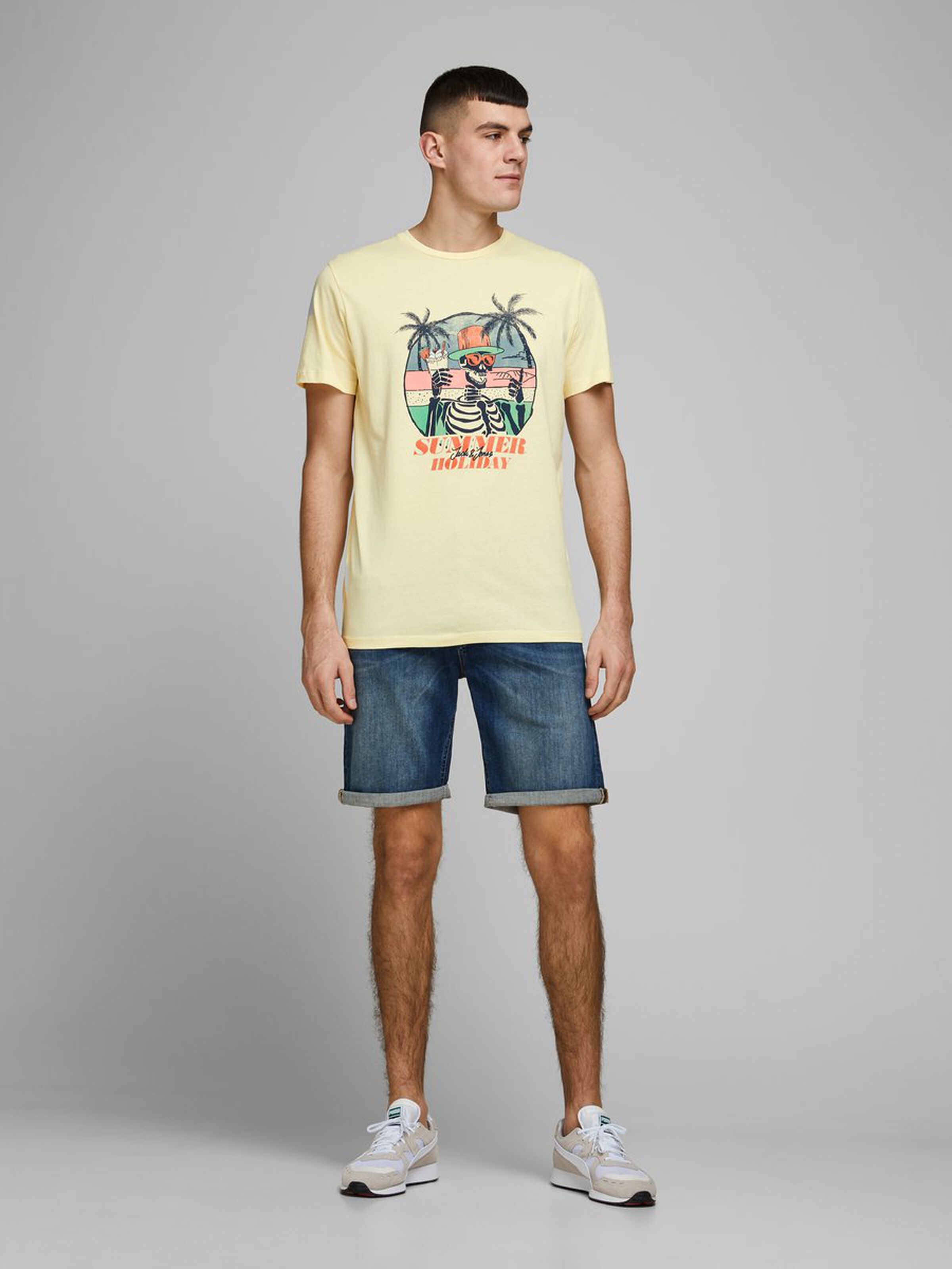 Jack Jones Erkek T-Shirt 12173024 Flan