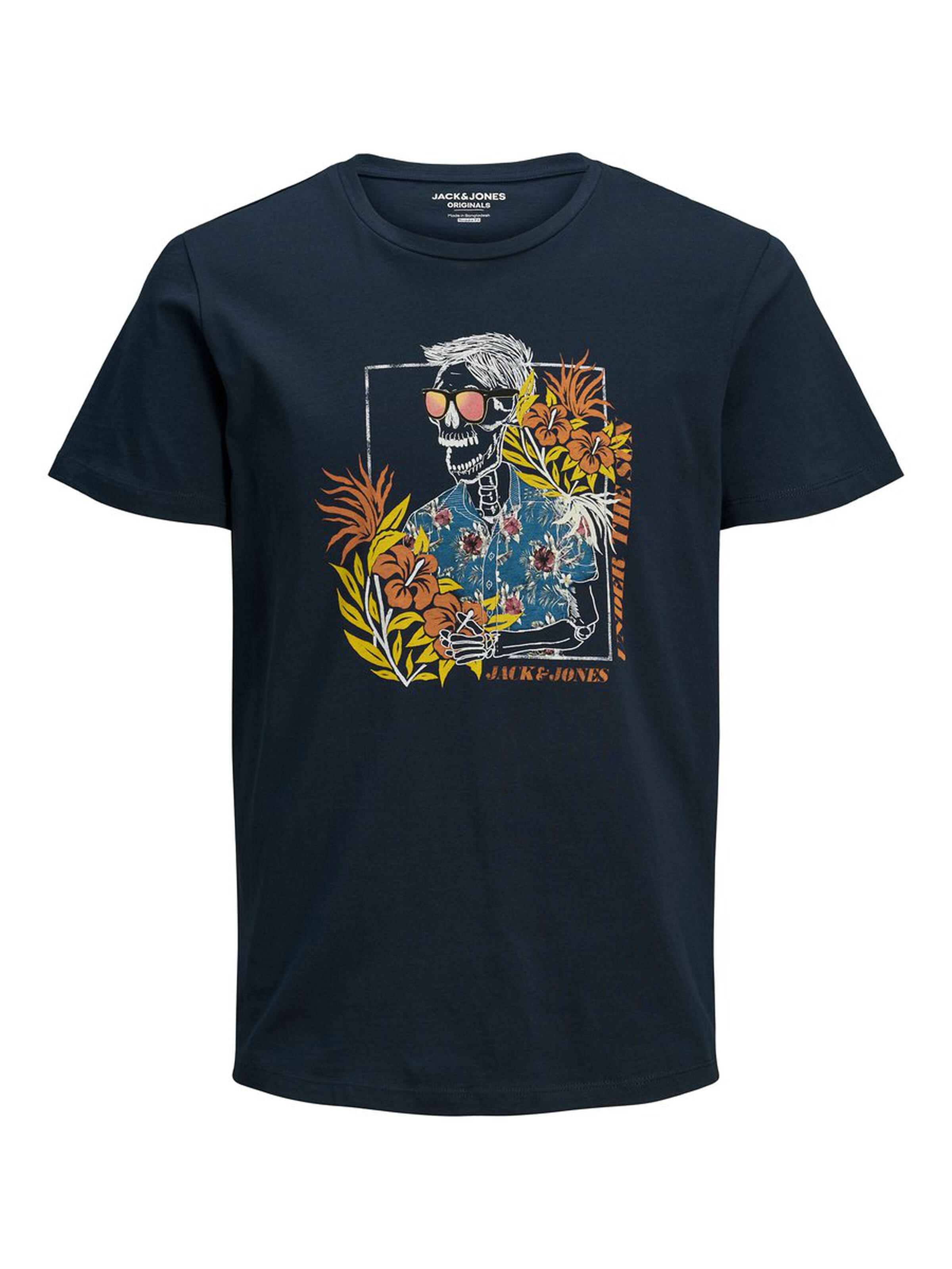 Jack Jones Erkek T-Shirt 12173024 Navy Blazer