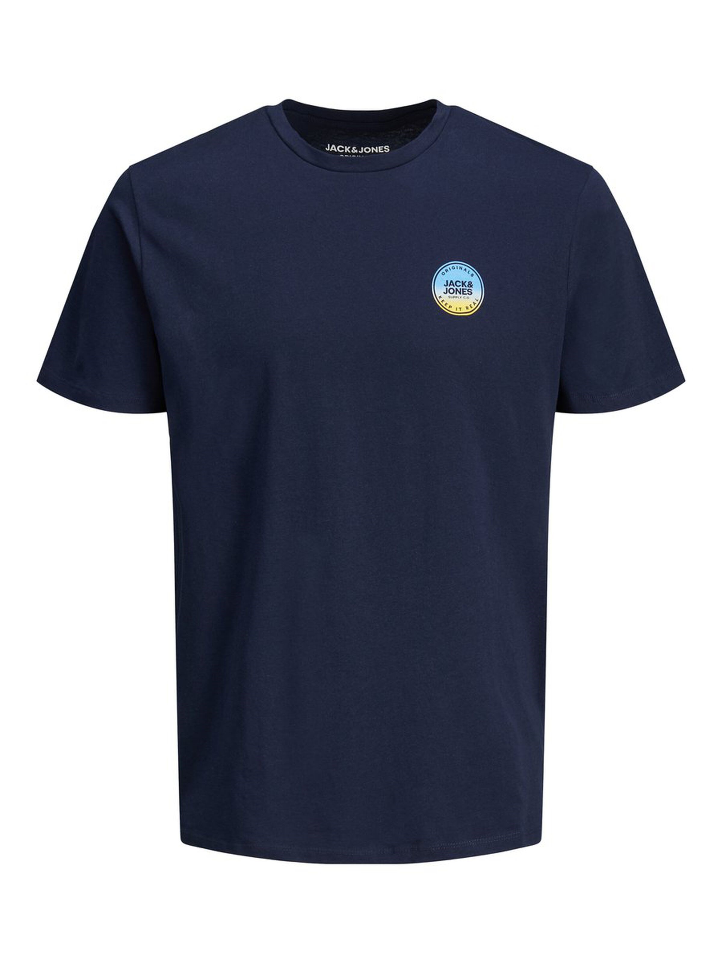 Jack Jones Erkek T-Shirt 12173033 Navy Blazer