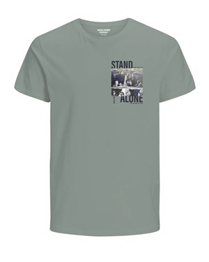 Jack Jones Erkek T-Shirt 12173033 Green Milieu