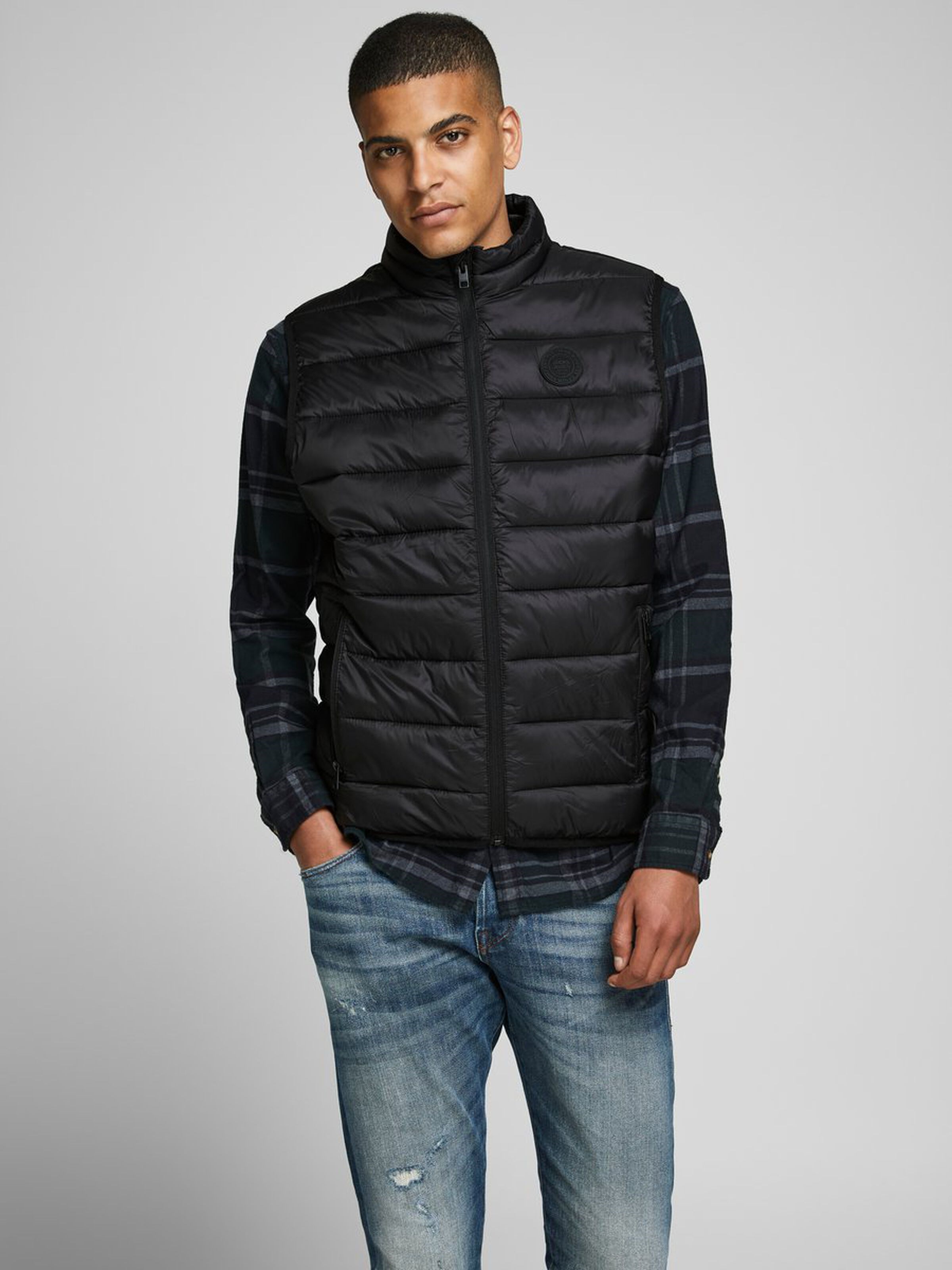 Jack Jones Erkek Yelek 12173754 Black