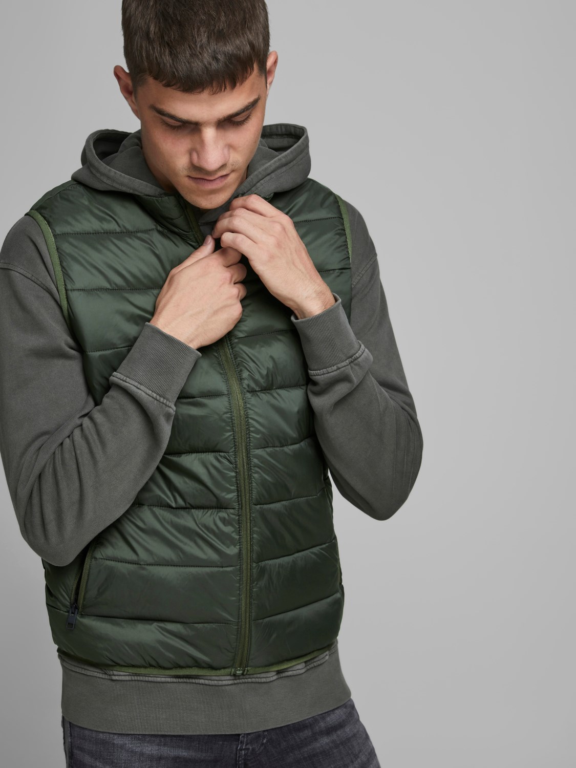 Jack Jones Erkek Yelek 12173754 Rosin