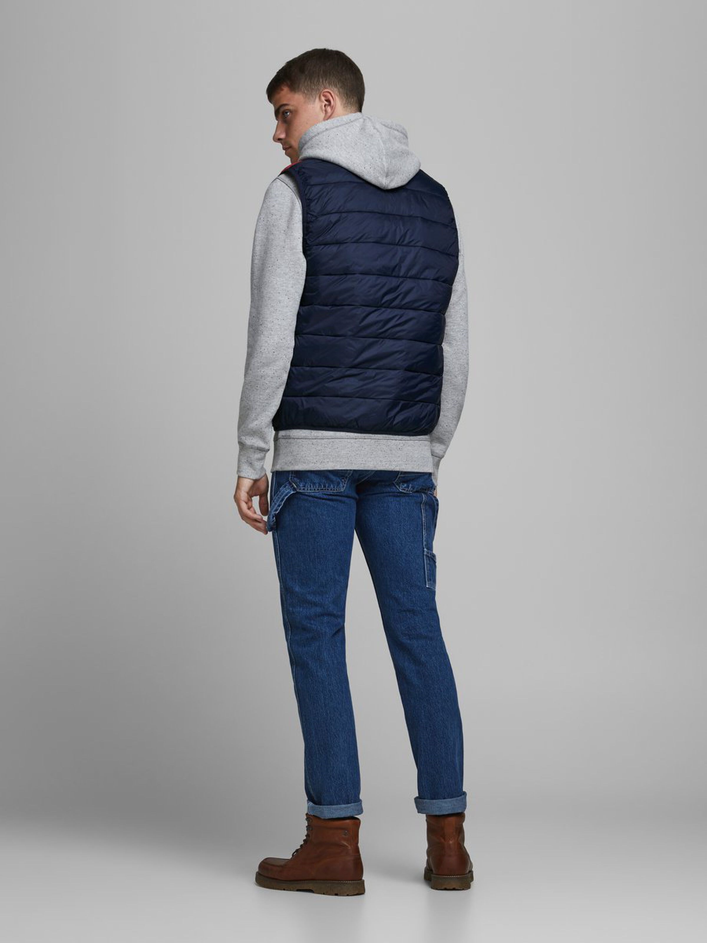 Jack Jones Erkek Yelek 12173754 Tango Red
