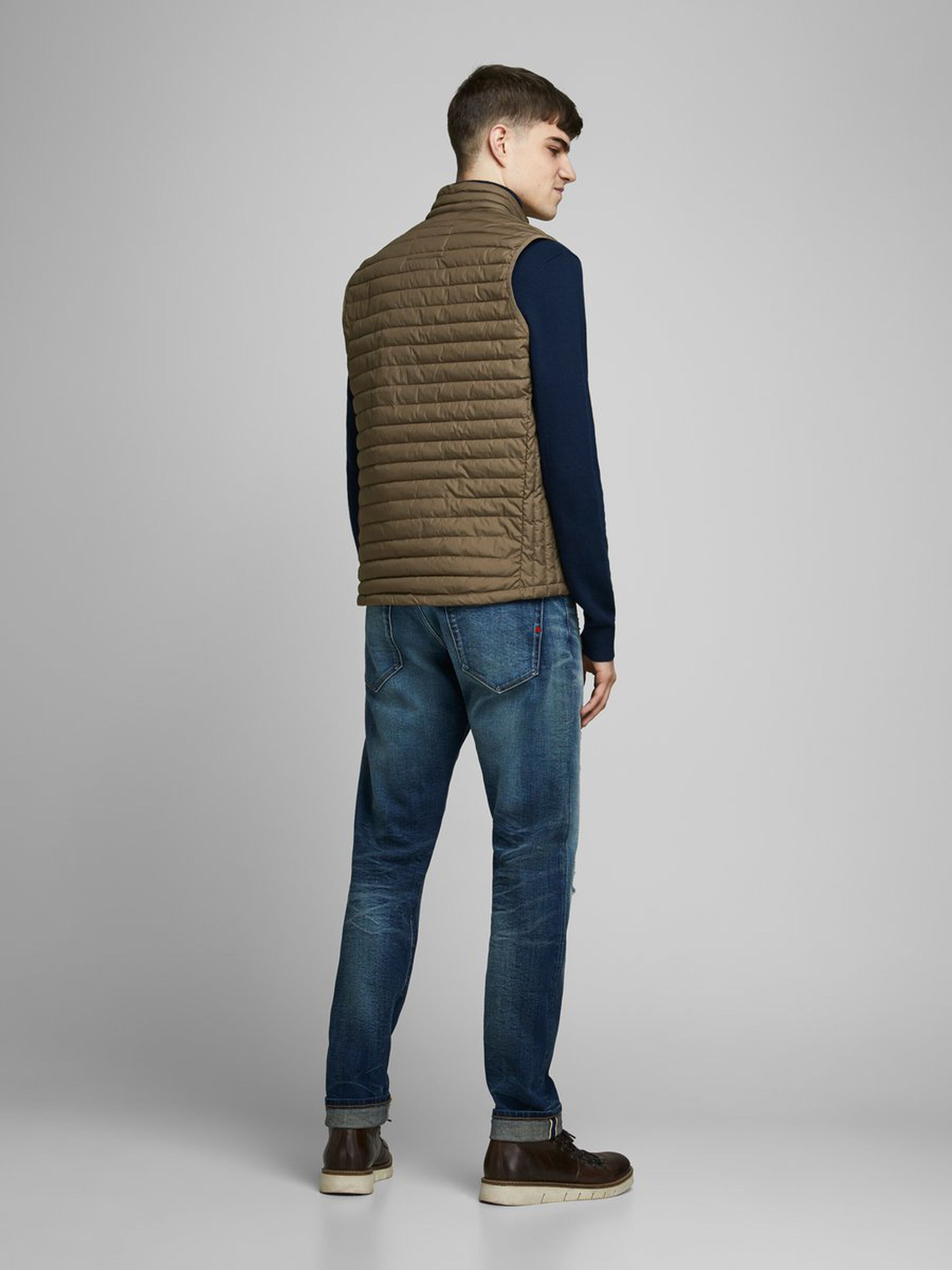 Jack Jones Erkek Yelek 12173814 Dark Earth