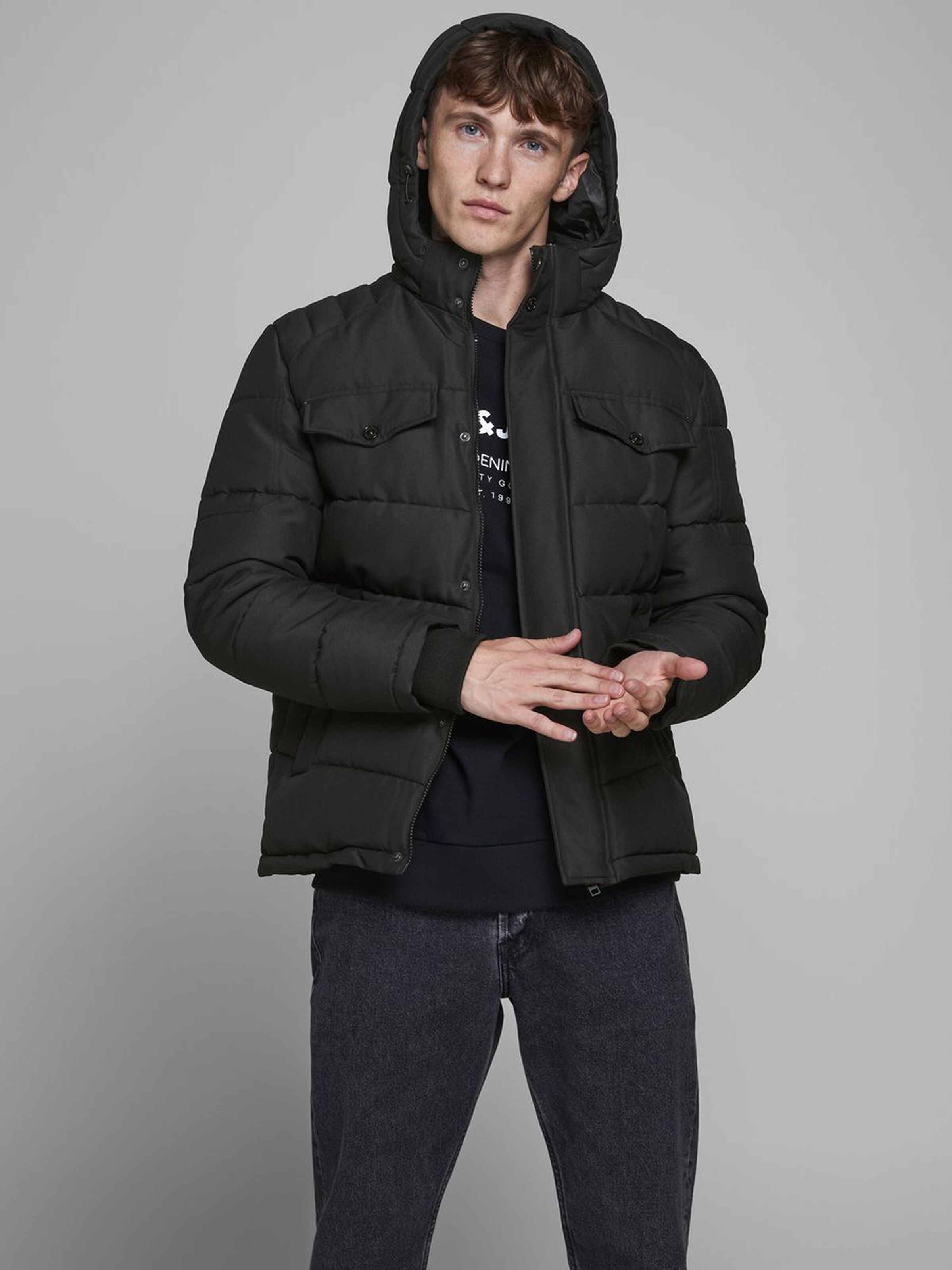 Jack Jones Erkek Mont 12173872 Black