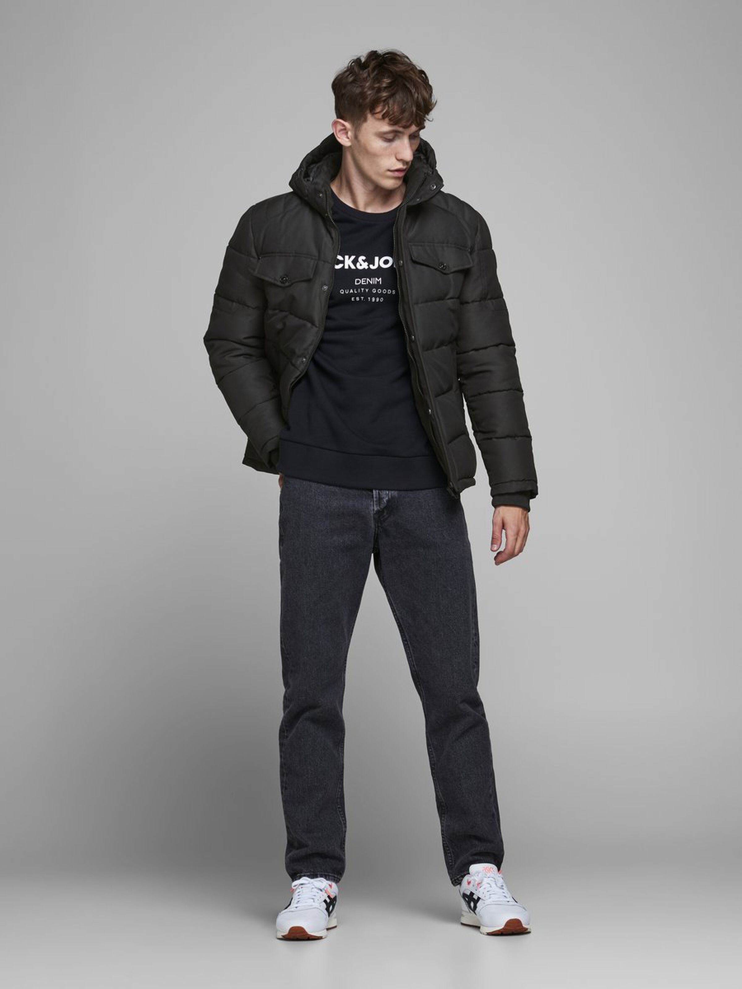 Jack Jones Erkek Mont 12173872 Black