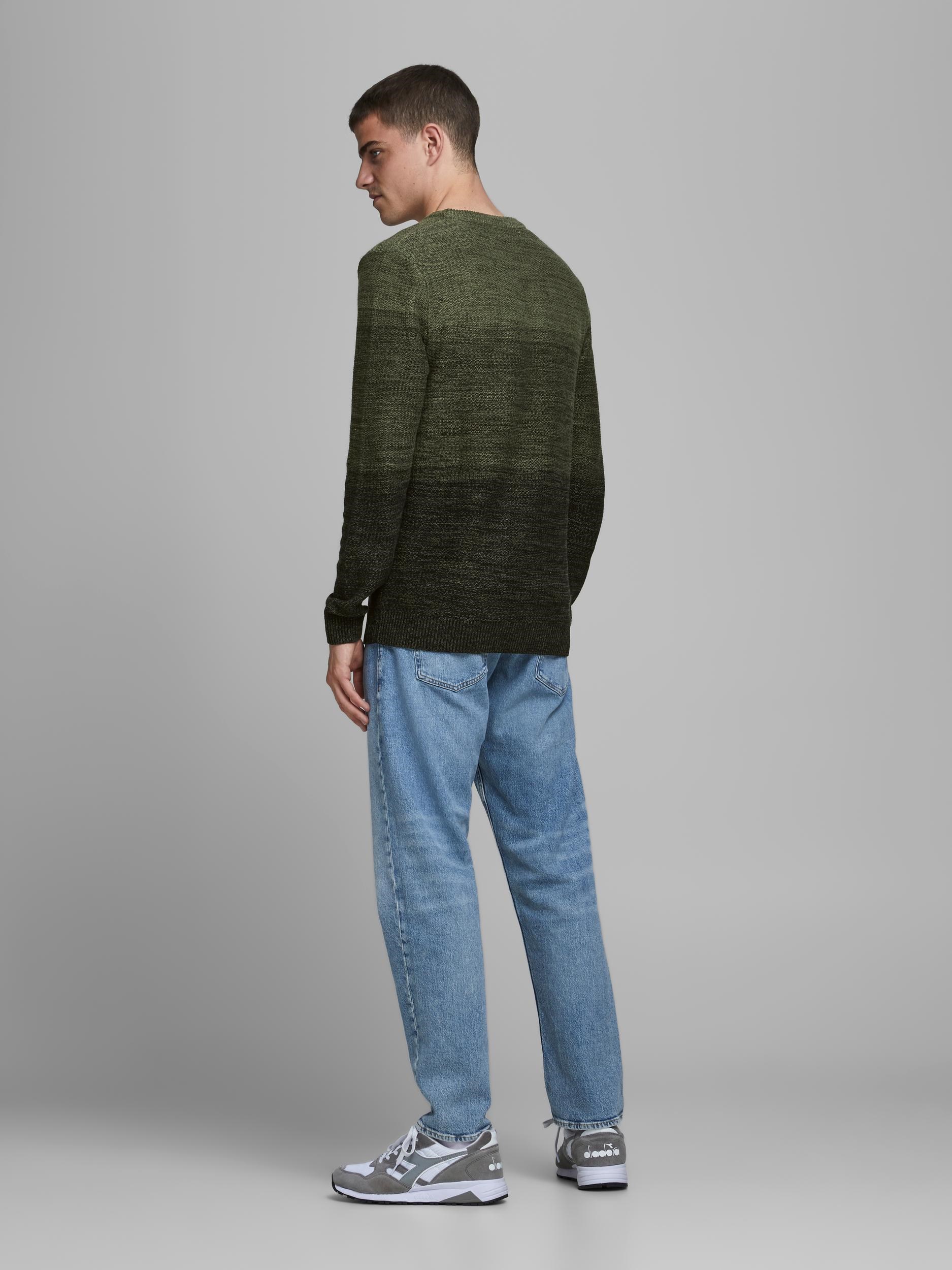 Jack Jones Erkek Kazak 12173972 Olive Night