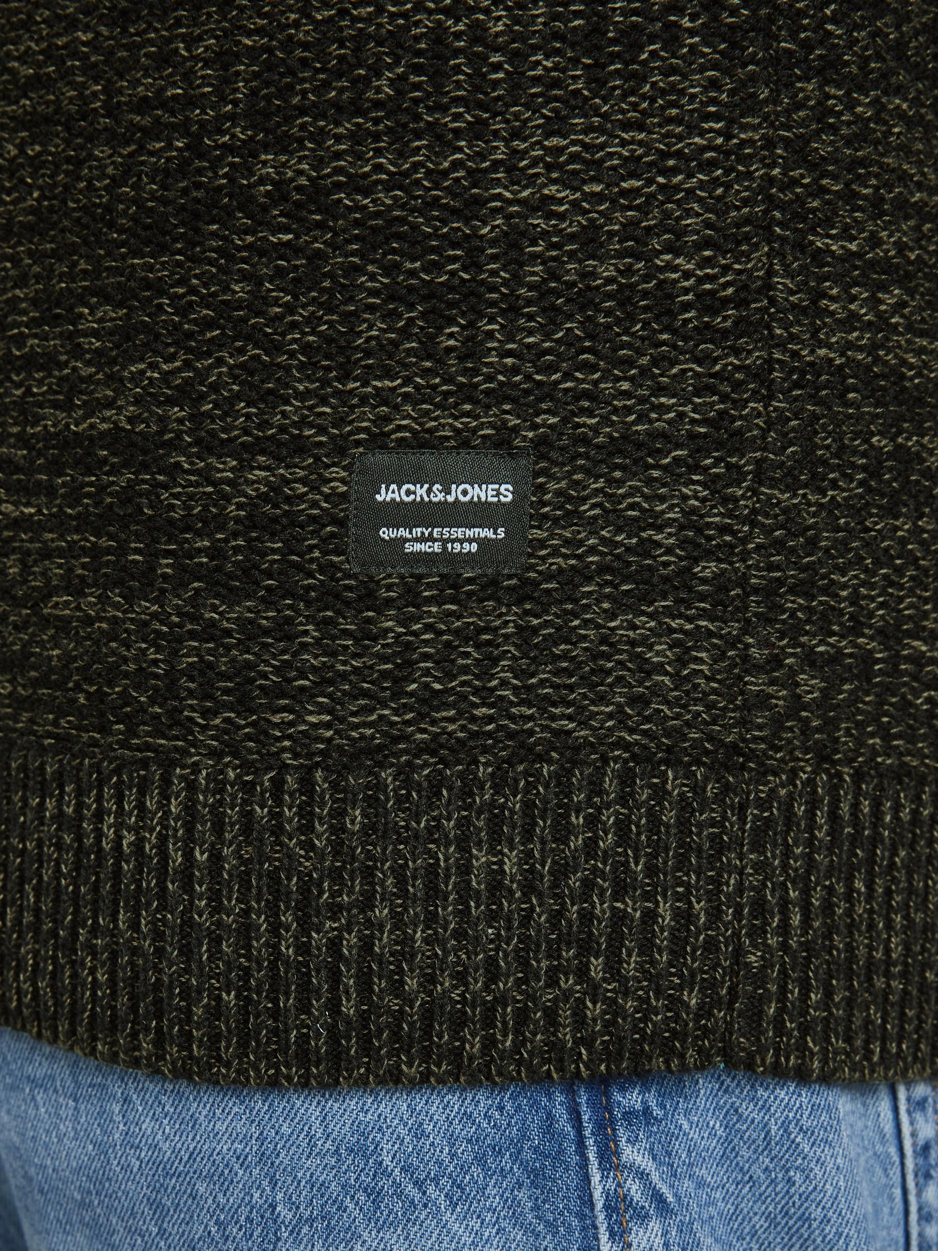 Jack Jones Erkek Kazak 12173972 Olive Night