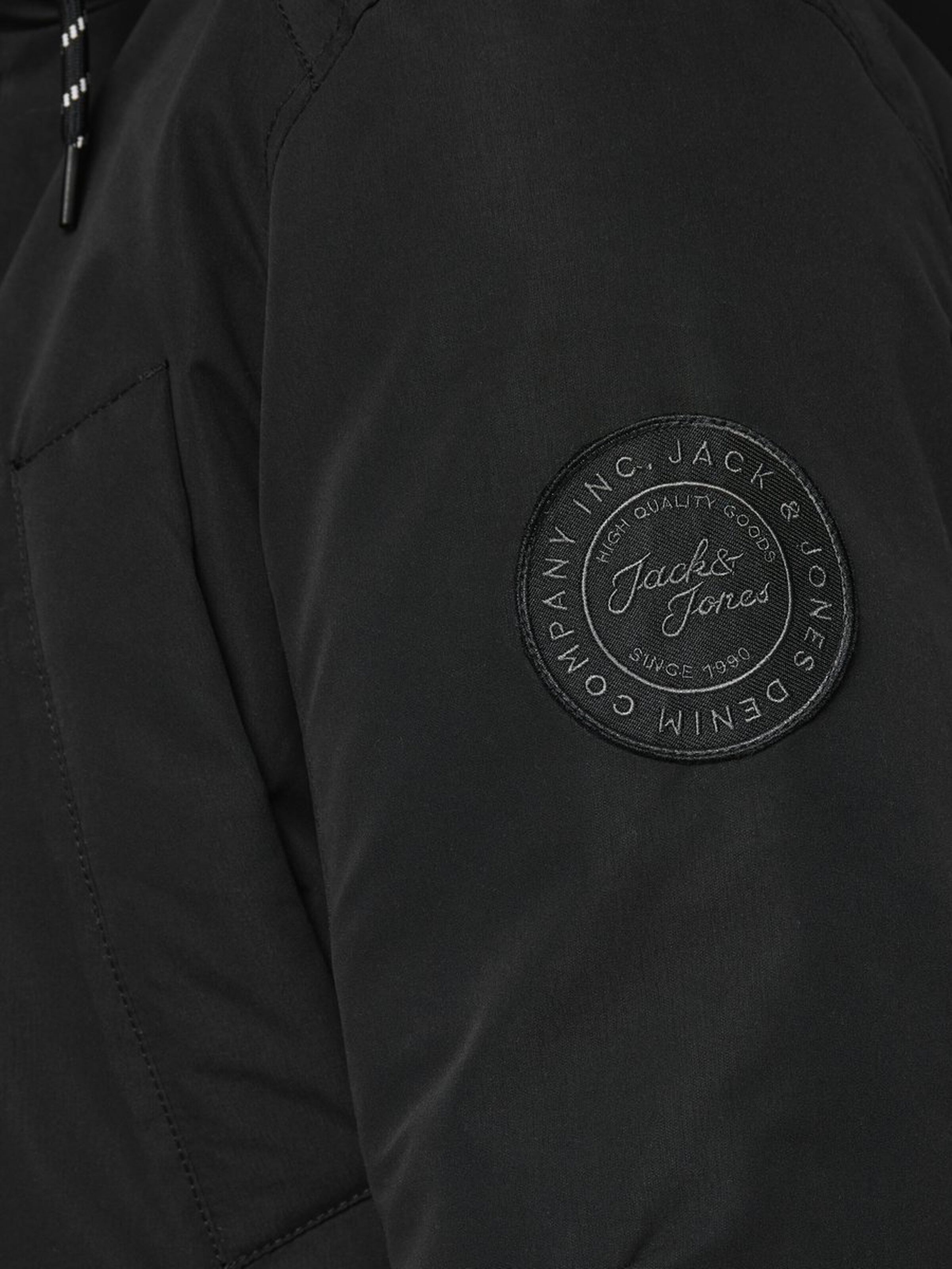Jack Jones Erkek Parka 12174383 Black