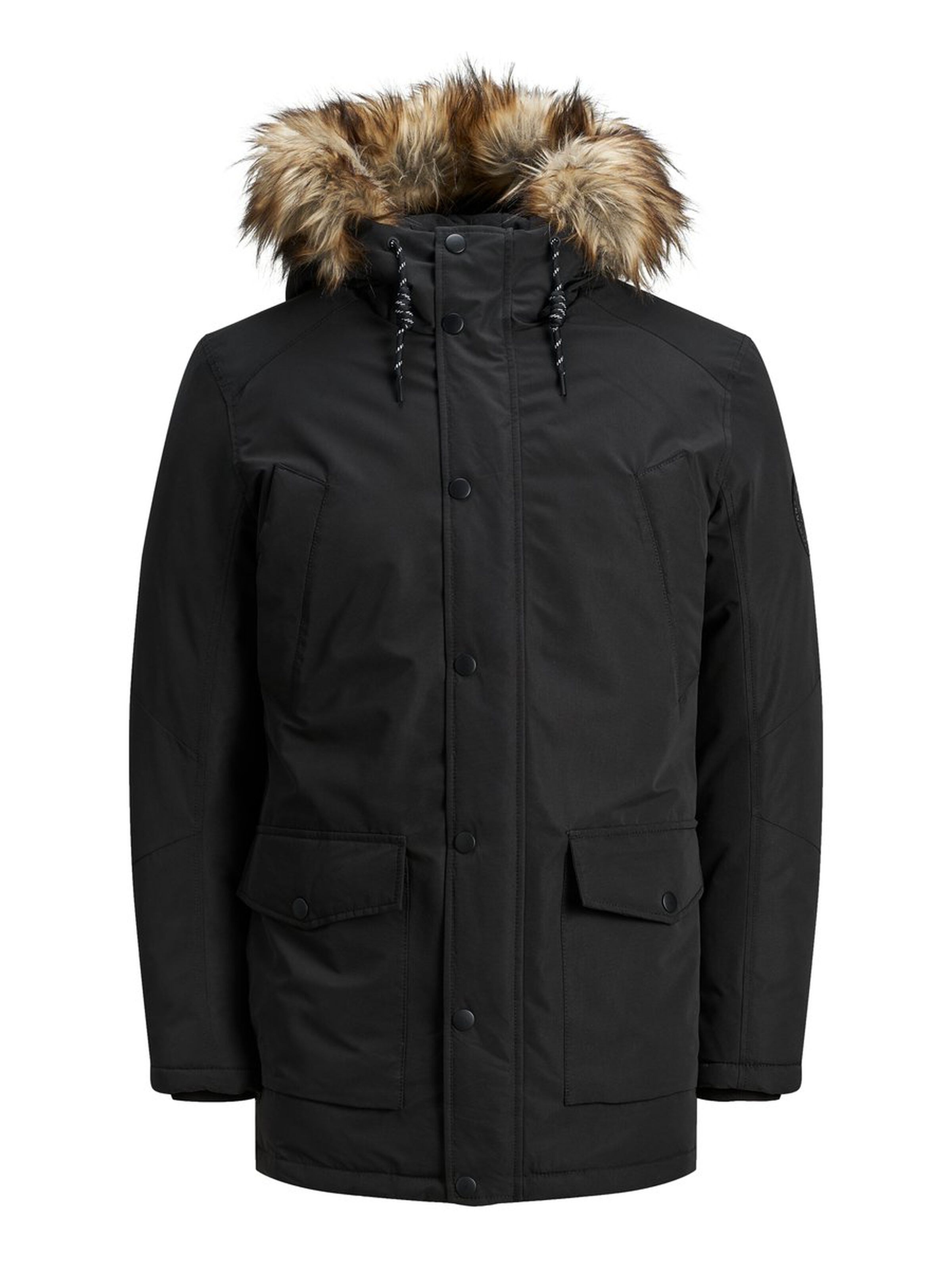 Jack Jones Erkek Parka 12174383 Black