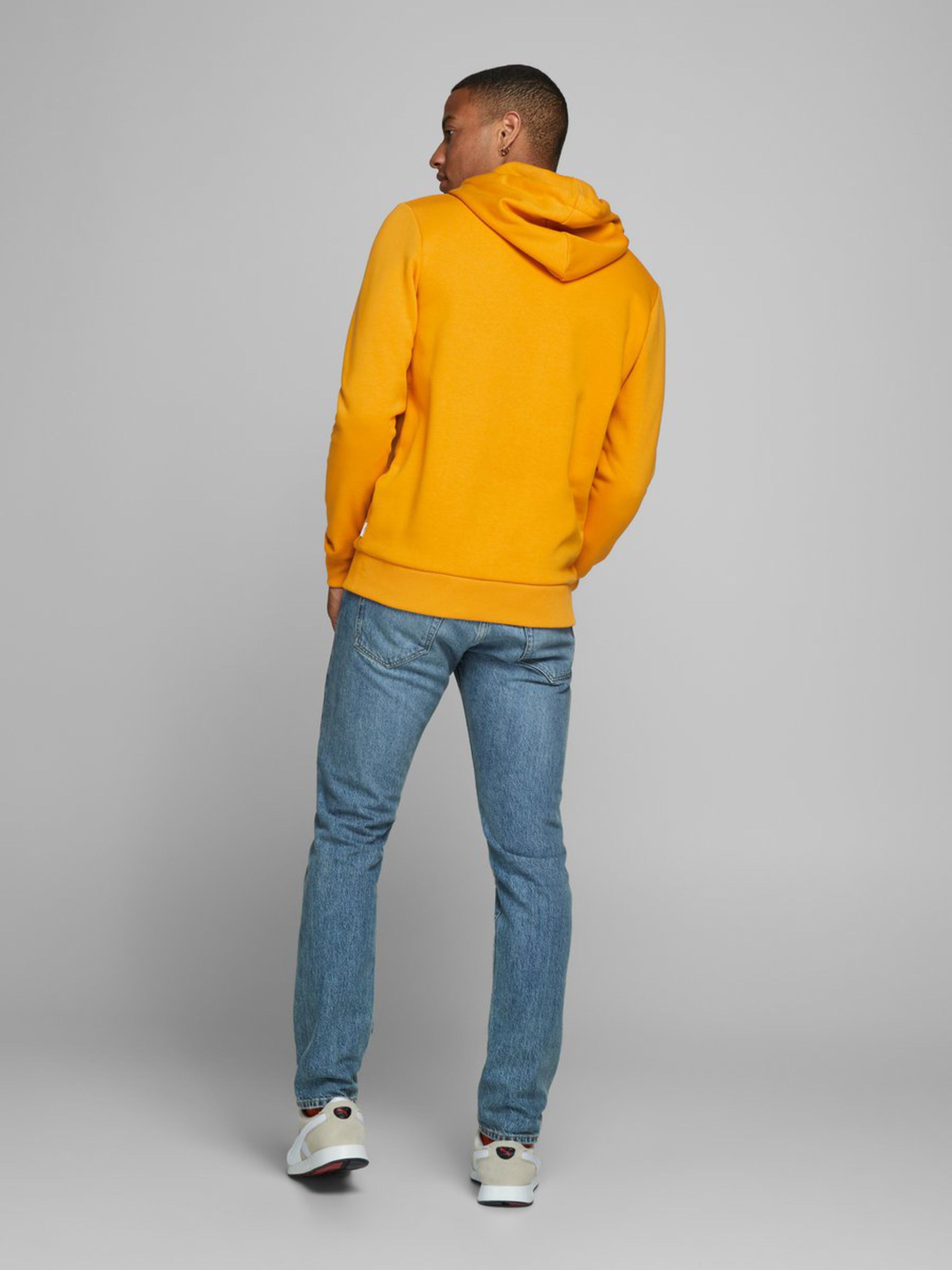 Jack Jones Erkek S-Shirt 12175303 Golden Orange