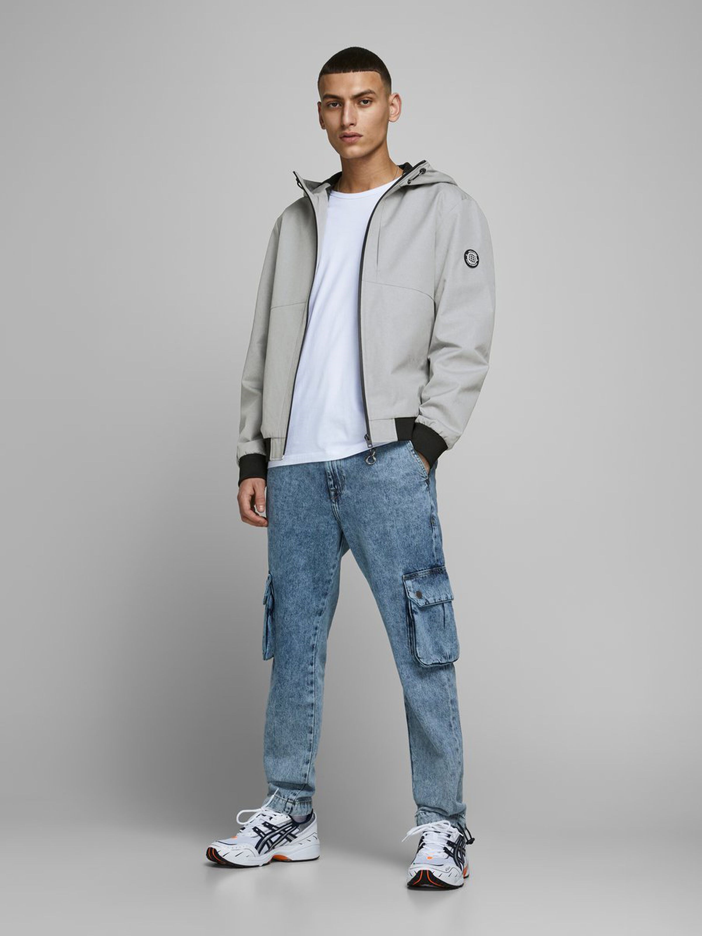 Jack Jones Erkek Ceket 12175791 Light Grey Melange