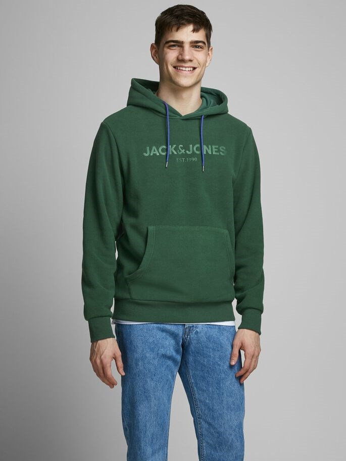 Jack Jones Erkek S-Shirt 12176850 Trekking Green